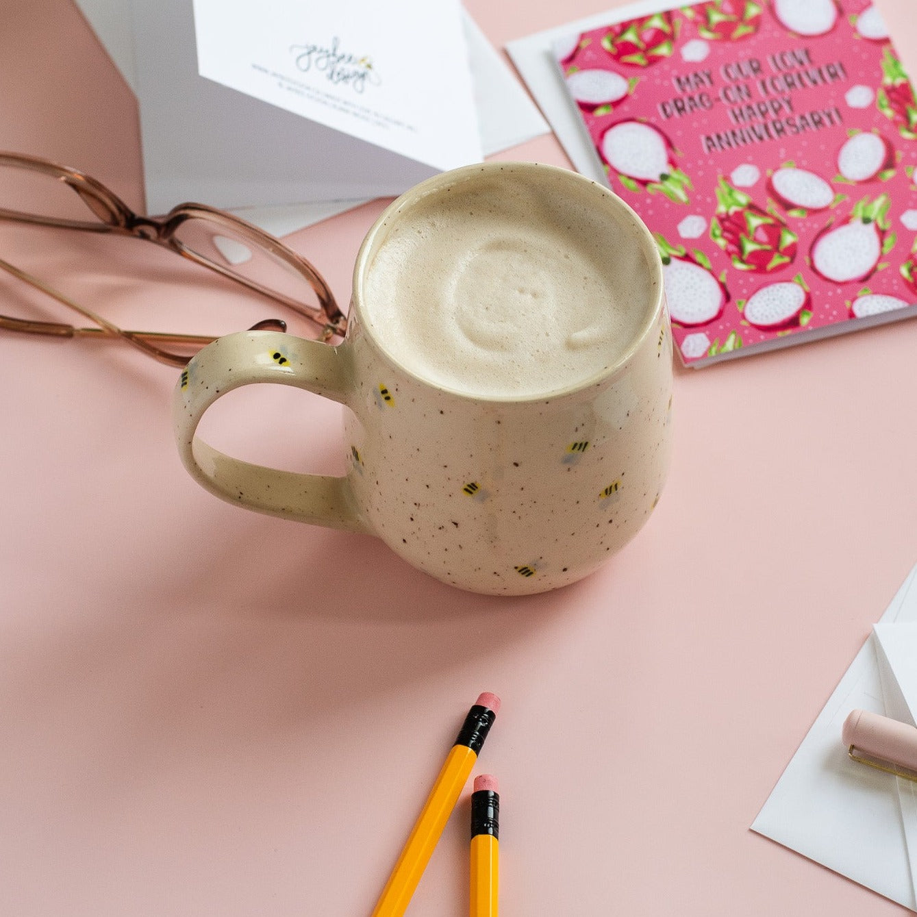 Bee Ceramic Mug Collab W/ Valerie Daoust Ceramics