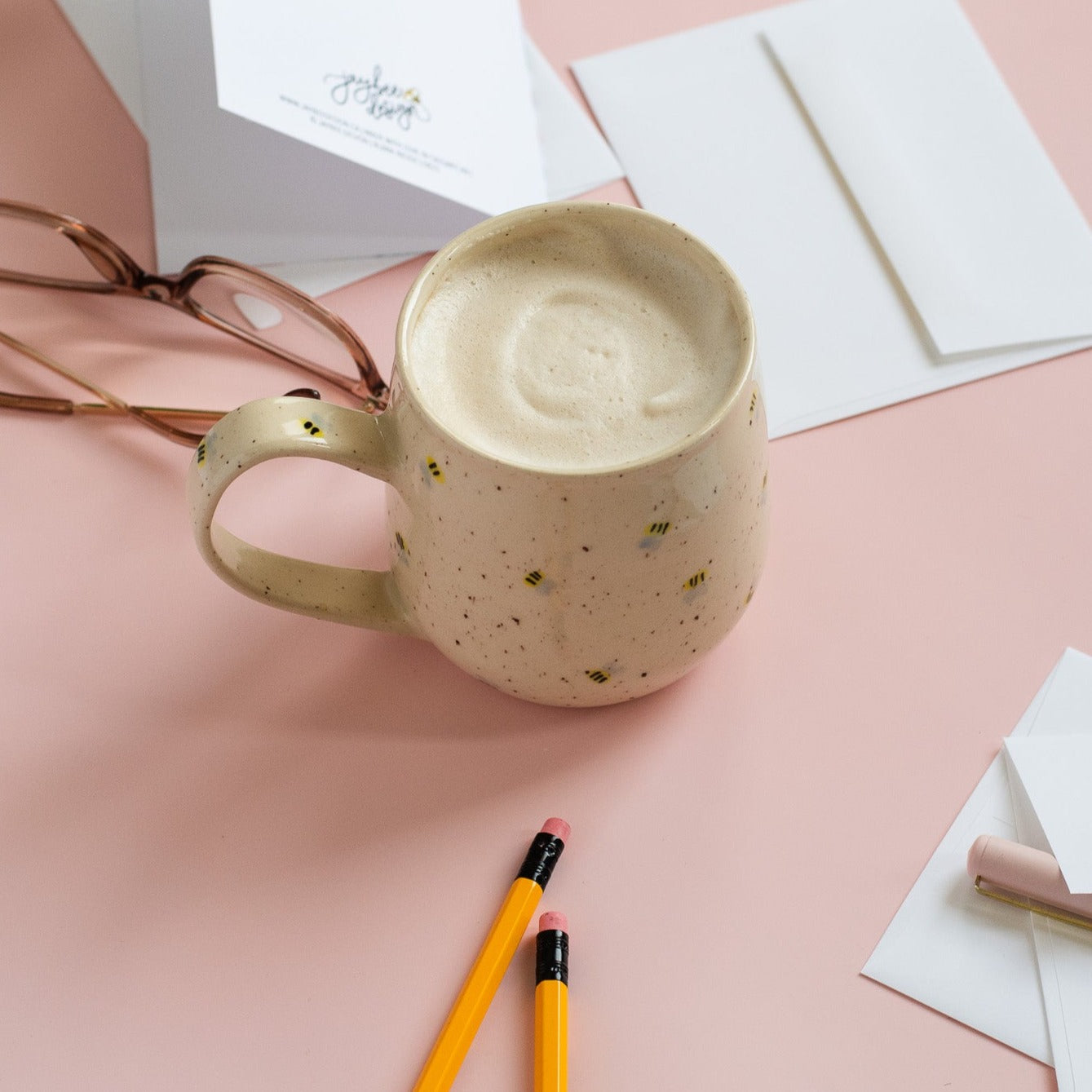 Bee Ceramic Mug Collab W/ Valerie Daoust Ceramics