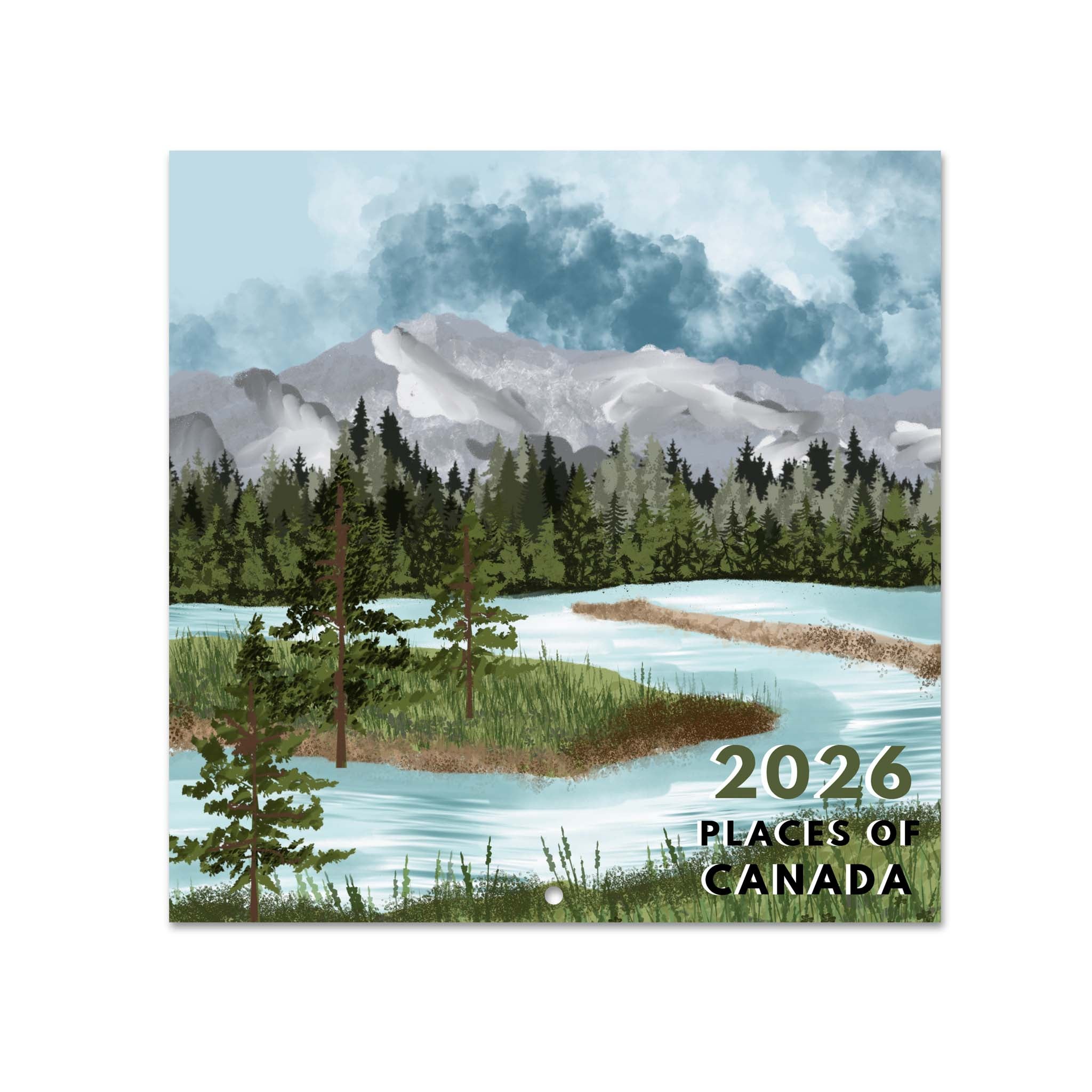 Places Of Canada 2026 Wall Calendar Jaybee Stationery Inc Front 