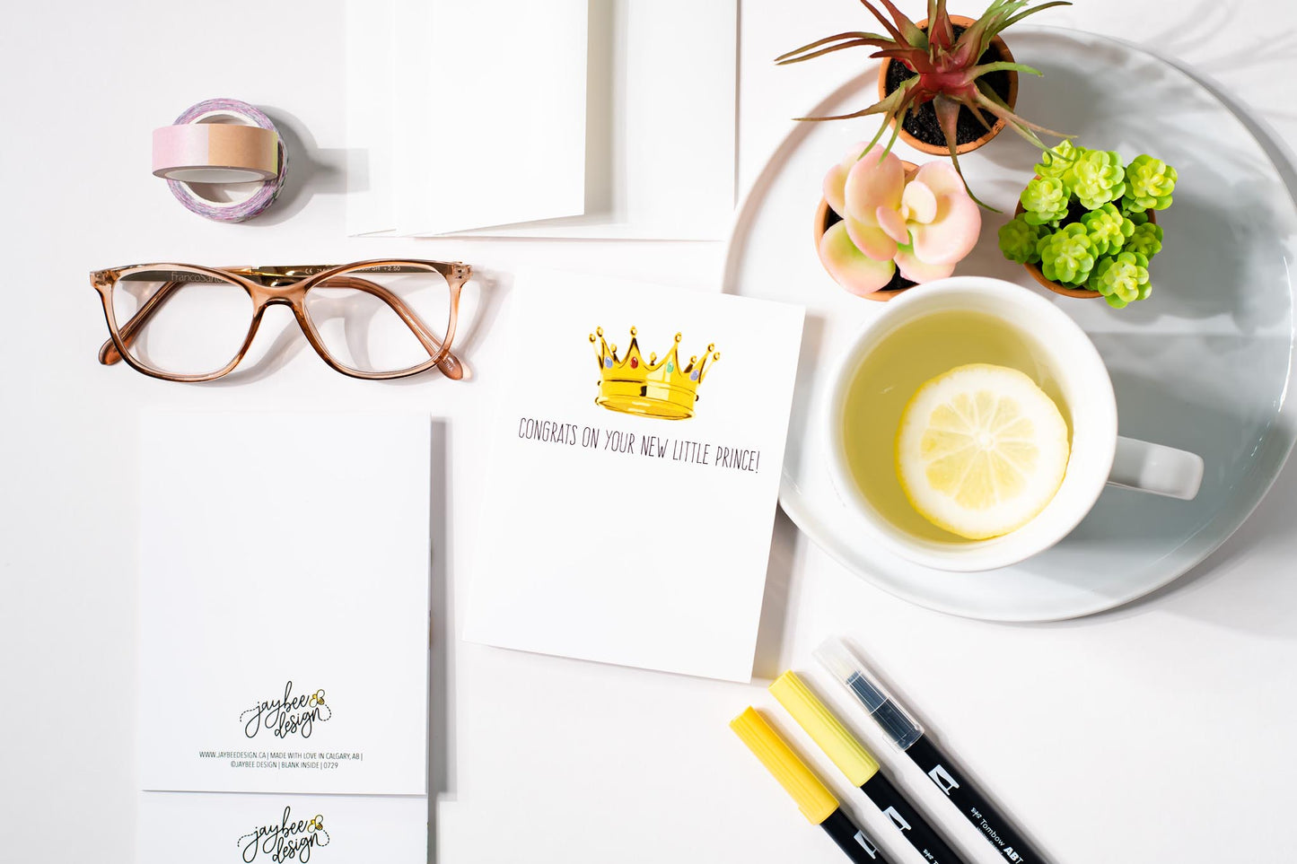 Congrats To Your New Little Prince! Greeting Card