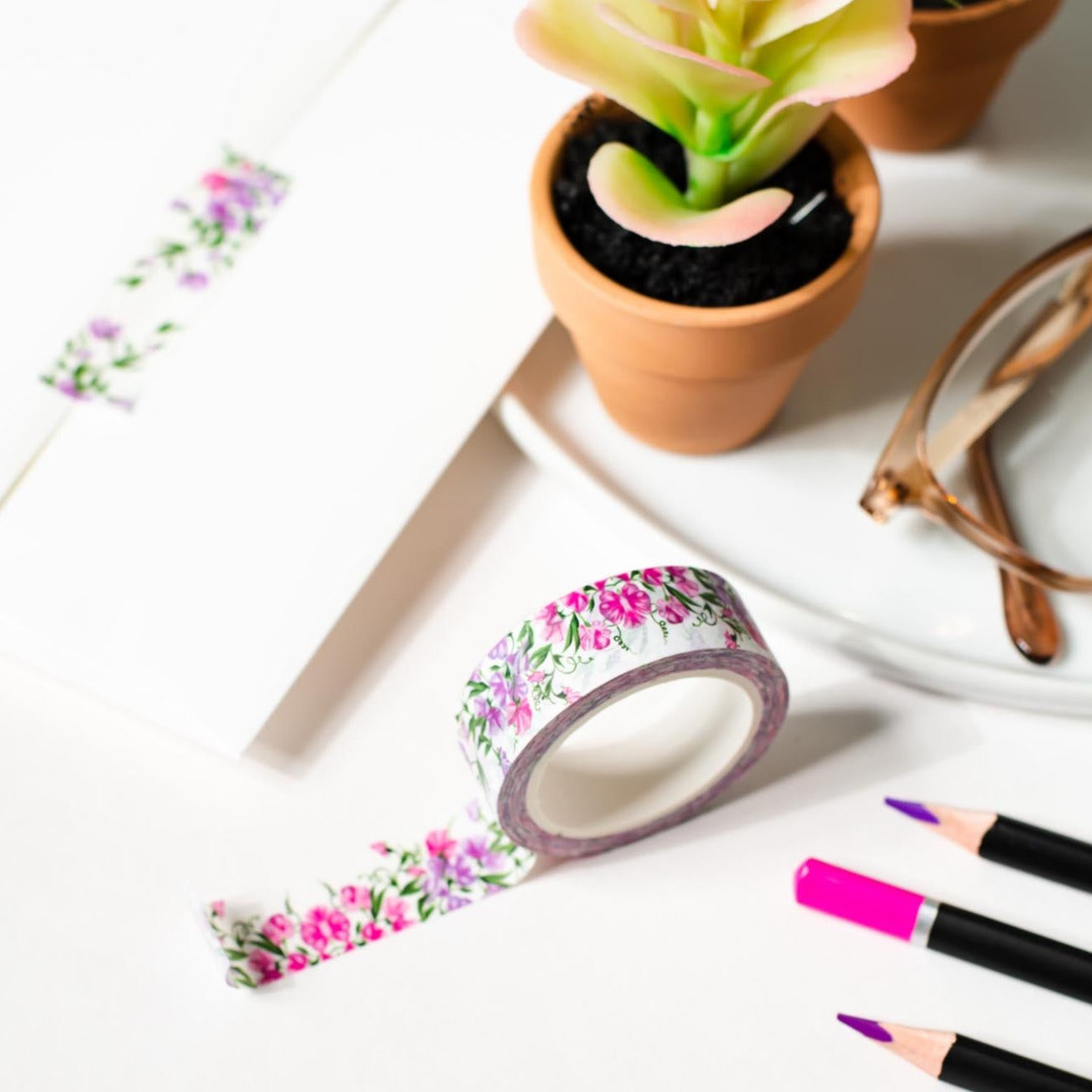Sweetpea Floral Washi Tape