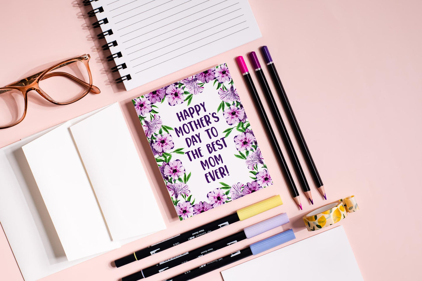Happy Mother's Day To The Best Mom Ever! - Greeting Card