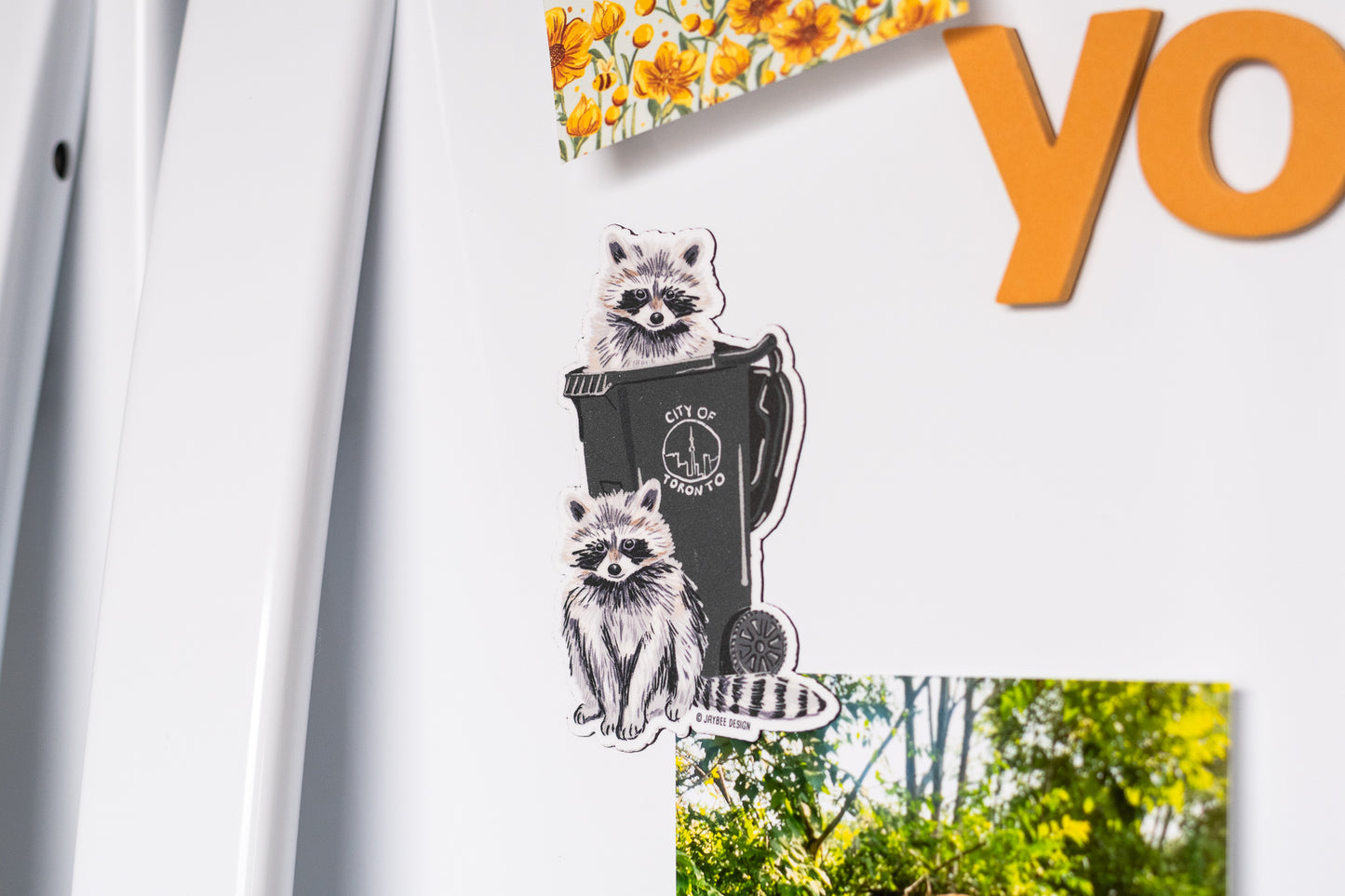 Toronto Trash Raccoon Vinyl Magnet