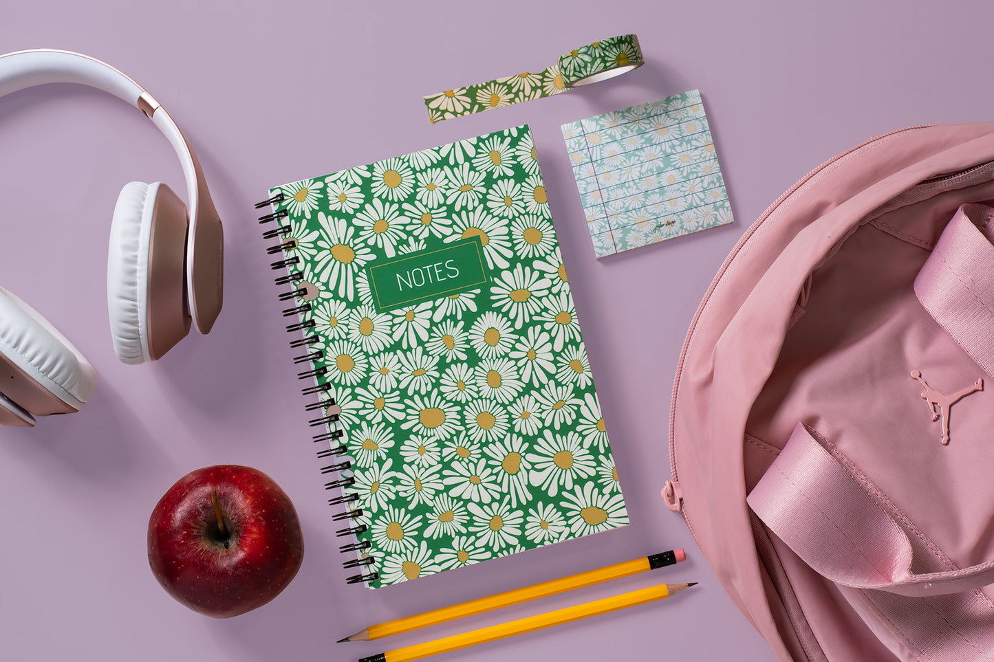 Green Daisies Notebook