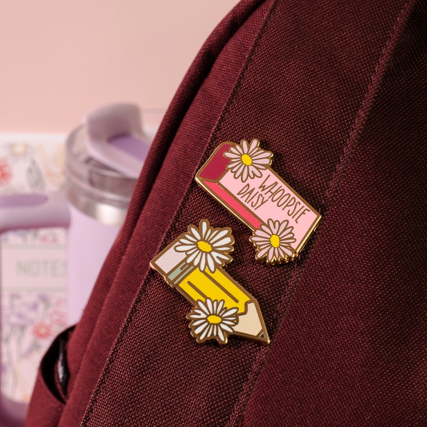 Whoopsie Daisy Eraser Enamel Pin
