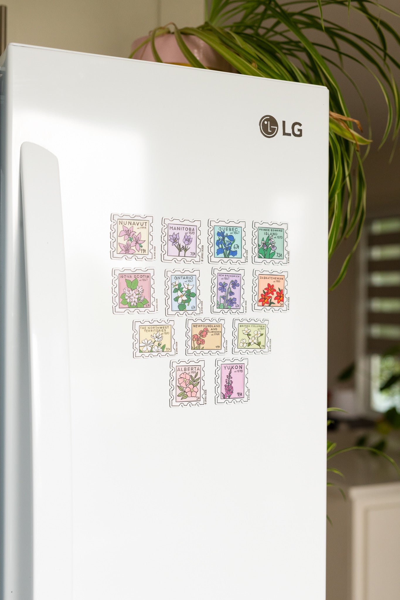 Provincial Stamp Magnet Set