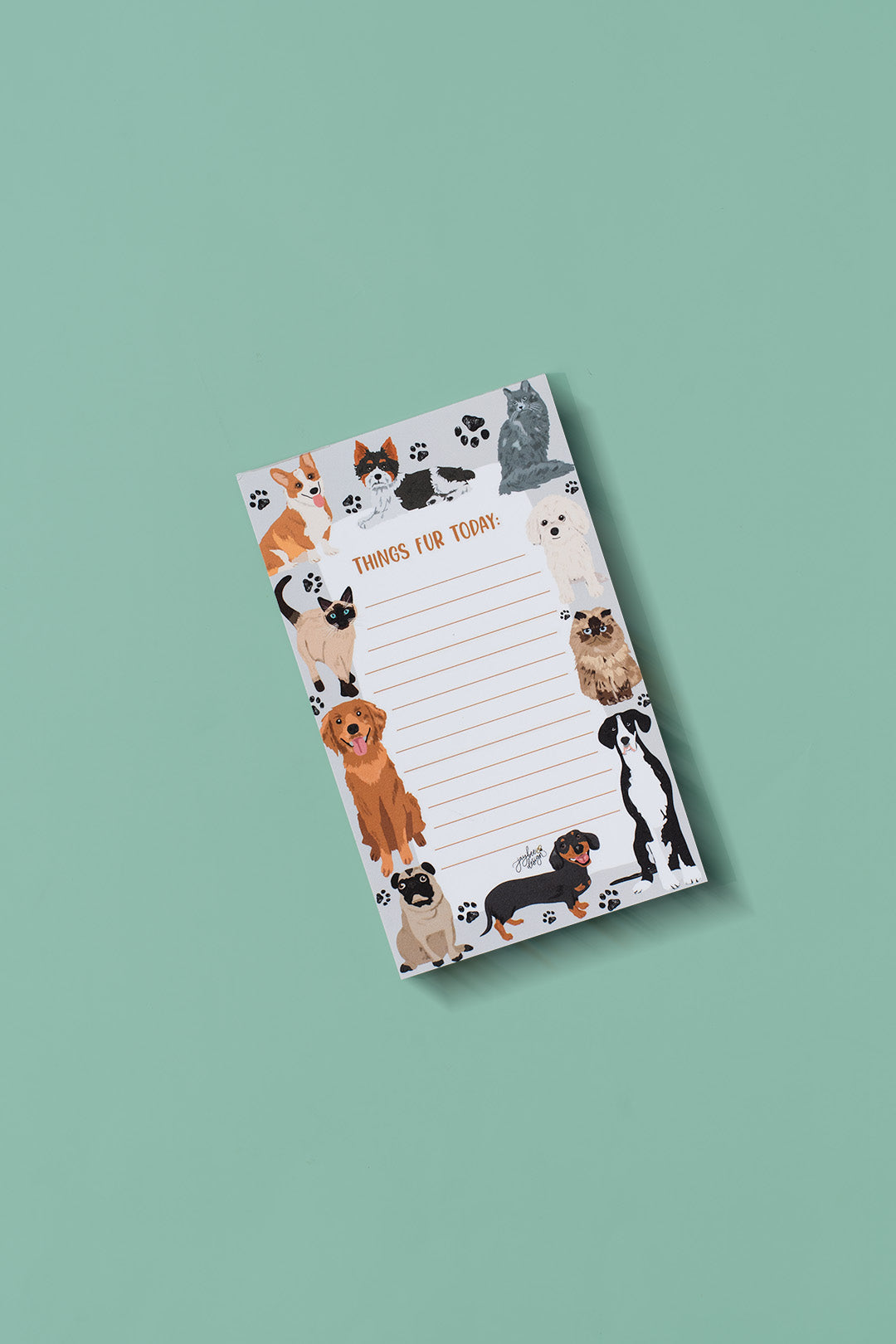 Things Fur Today Notepad