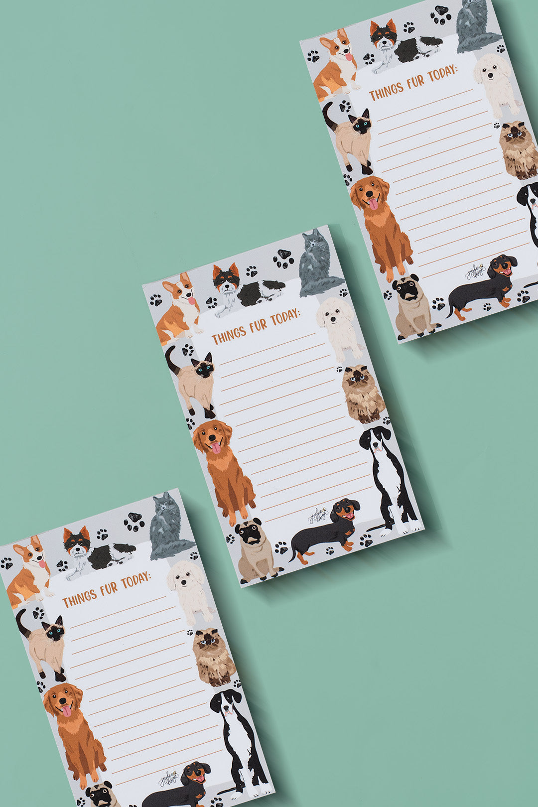 Things Fur Today Notepad