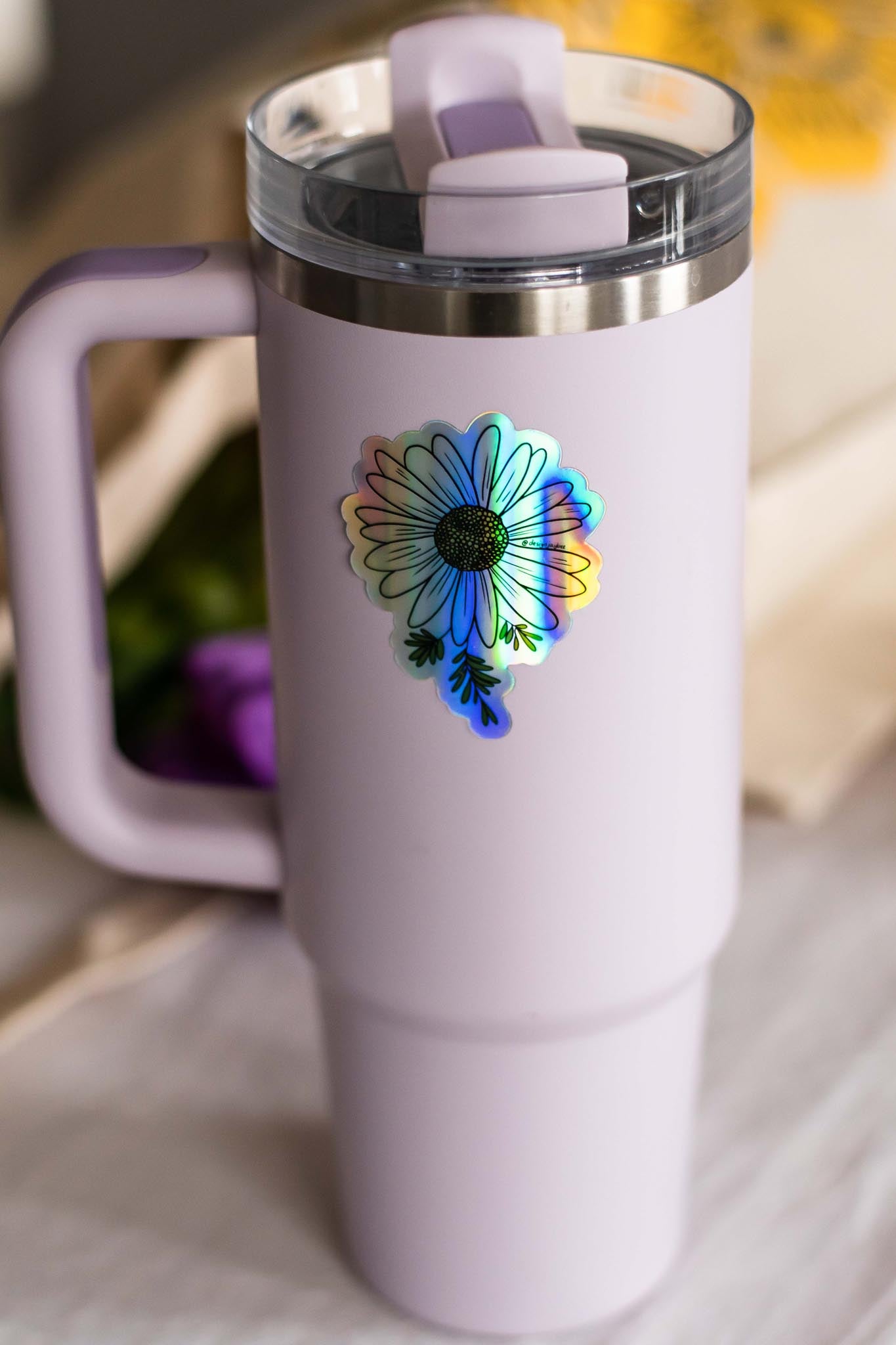 Daisy Holographic Sticker