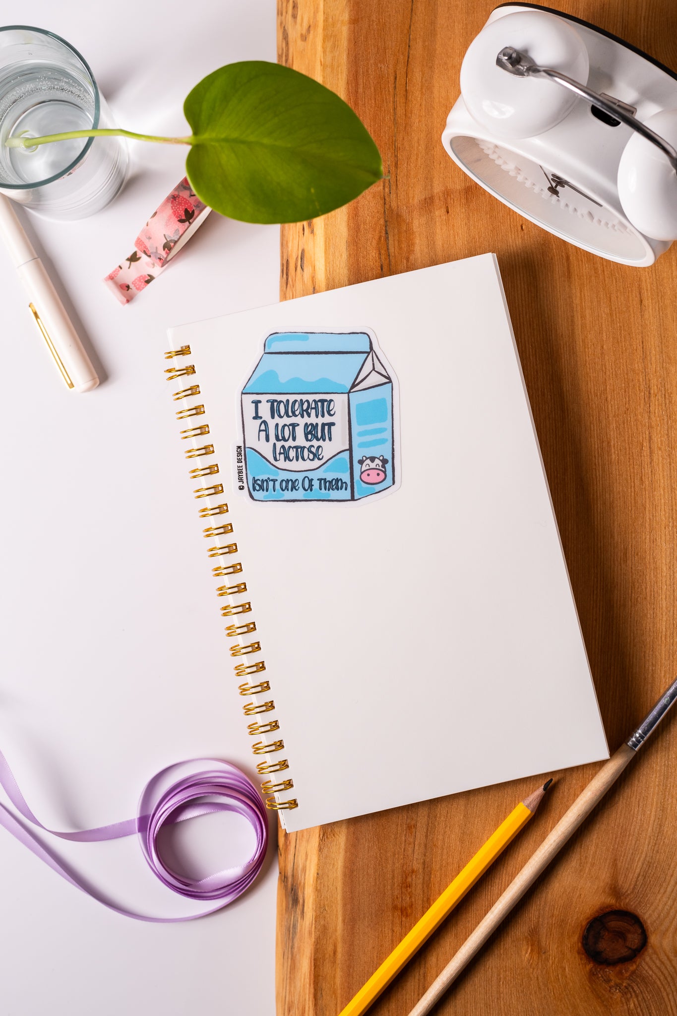 I Tolertate A Lot But Lactose Isn't One Of Them Matte Stickers