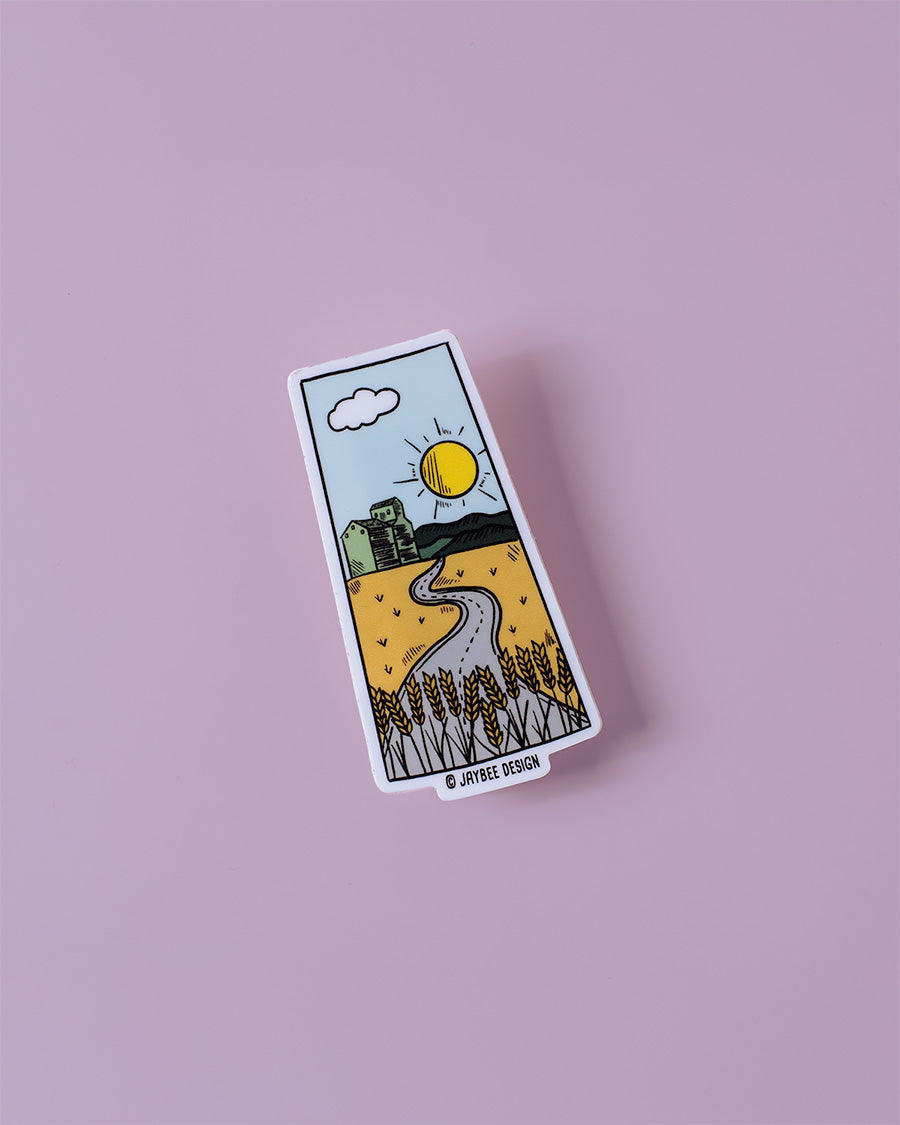 Saskatchewan (Wheat Fields) Matte Vinyl Sticker