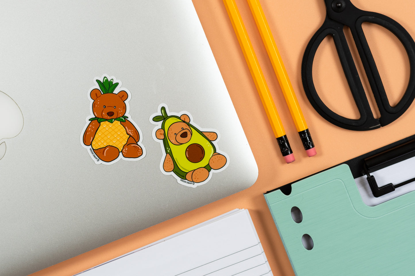 Pineapple Bear Vinyl Sticker