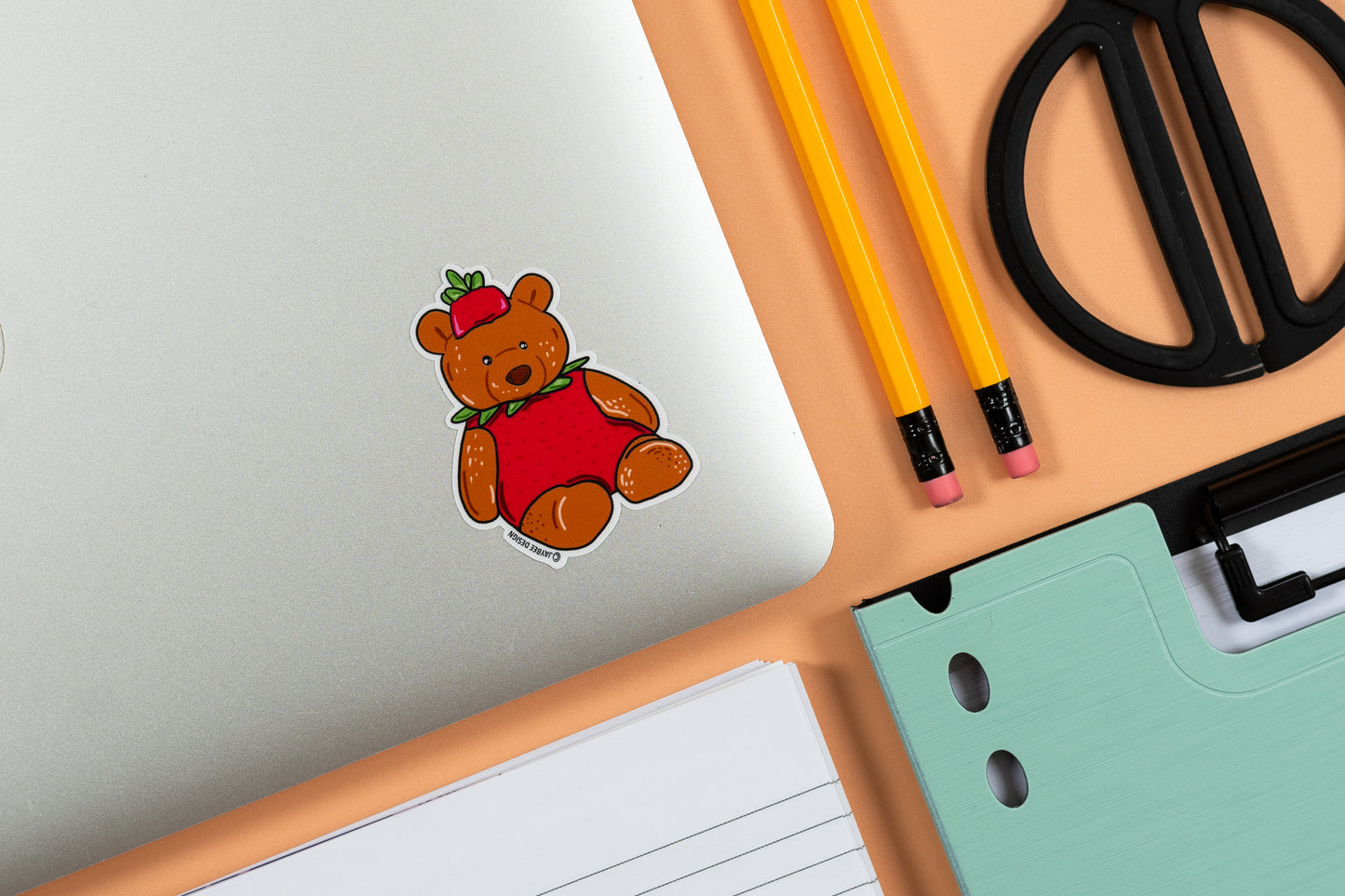 Strawberry Bear Vinyl Sticker