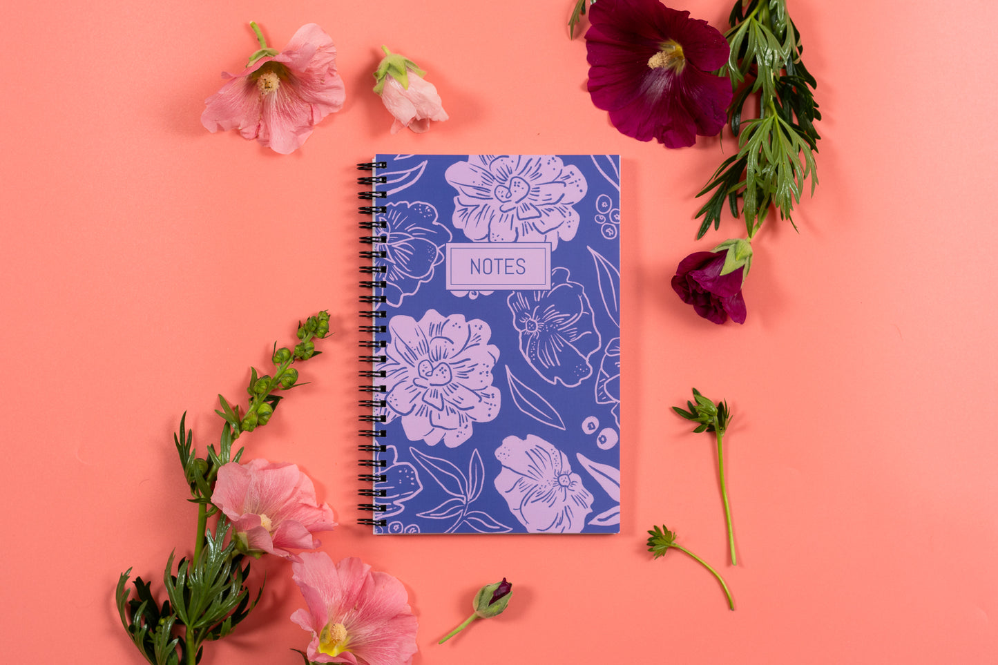 Purple Fields Notebook
