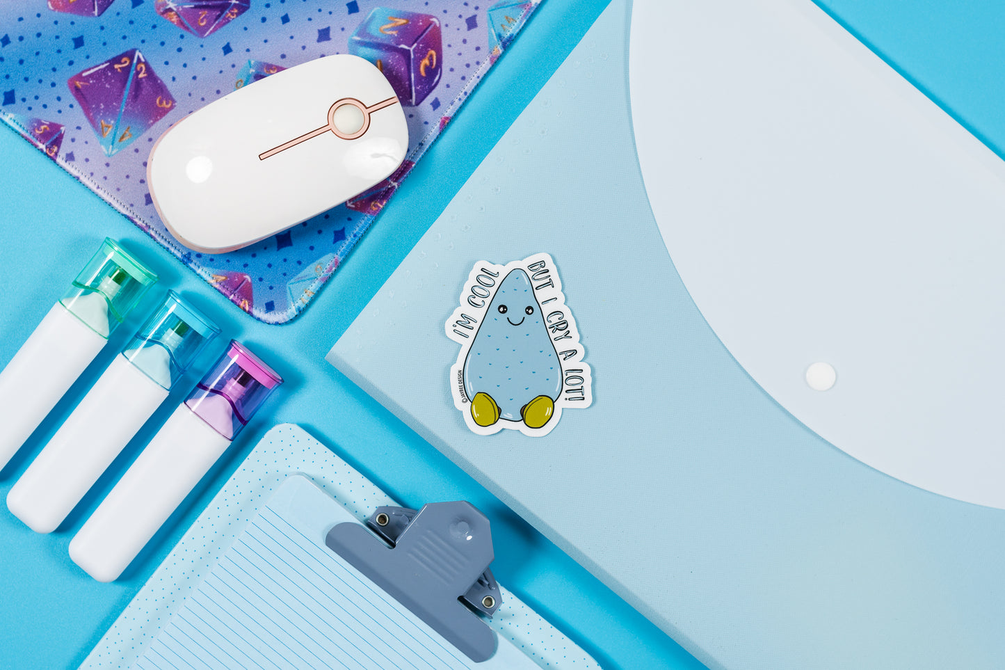 I'm Cool But I Cry A Lot Vinyl Sticker