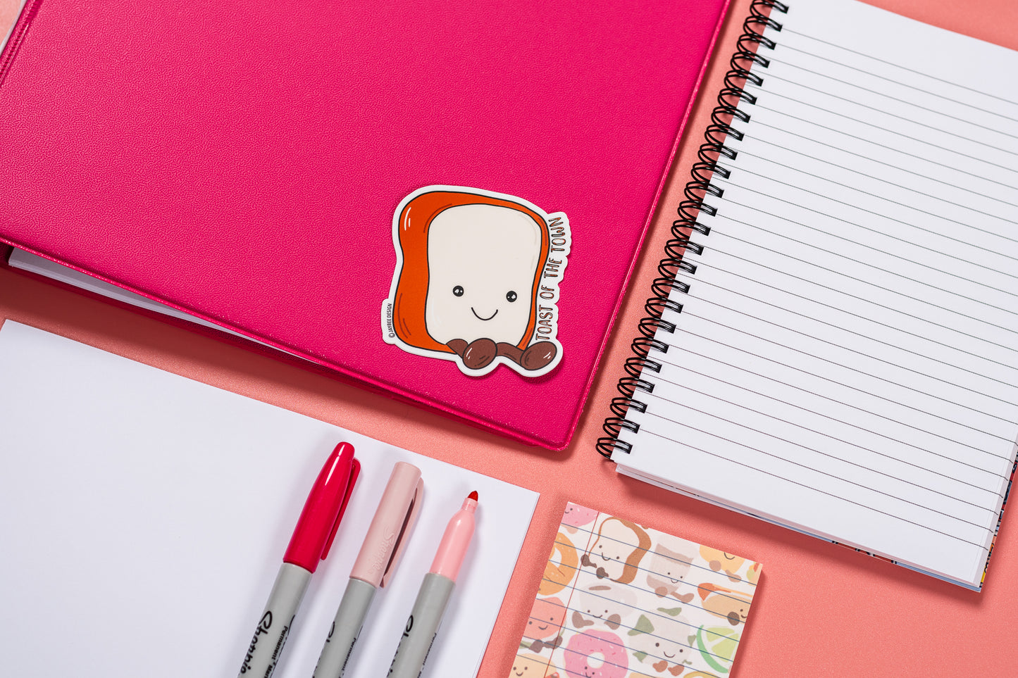 Toast Of The Town Vinyl Sticker