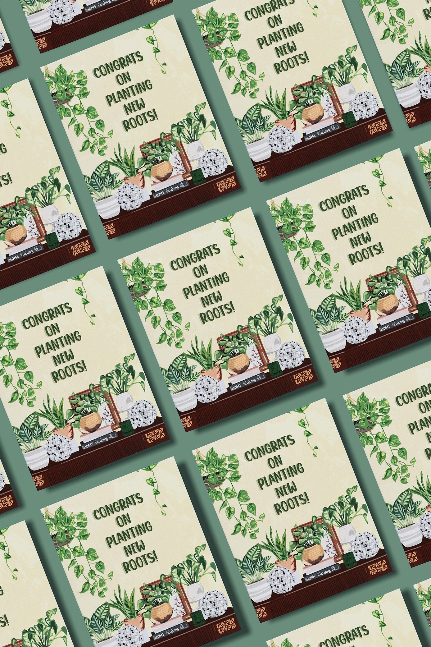 Congrats On Planting New Roots! - Greeting Card