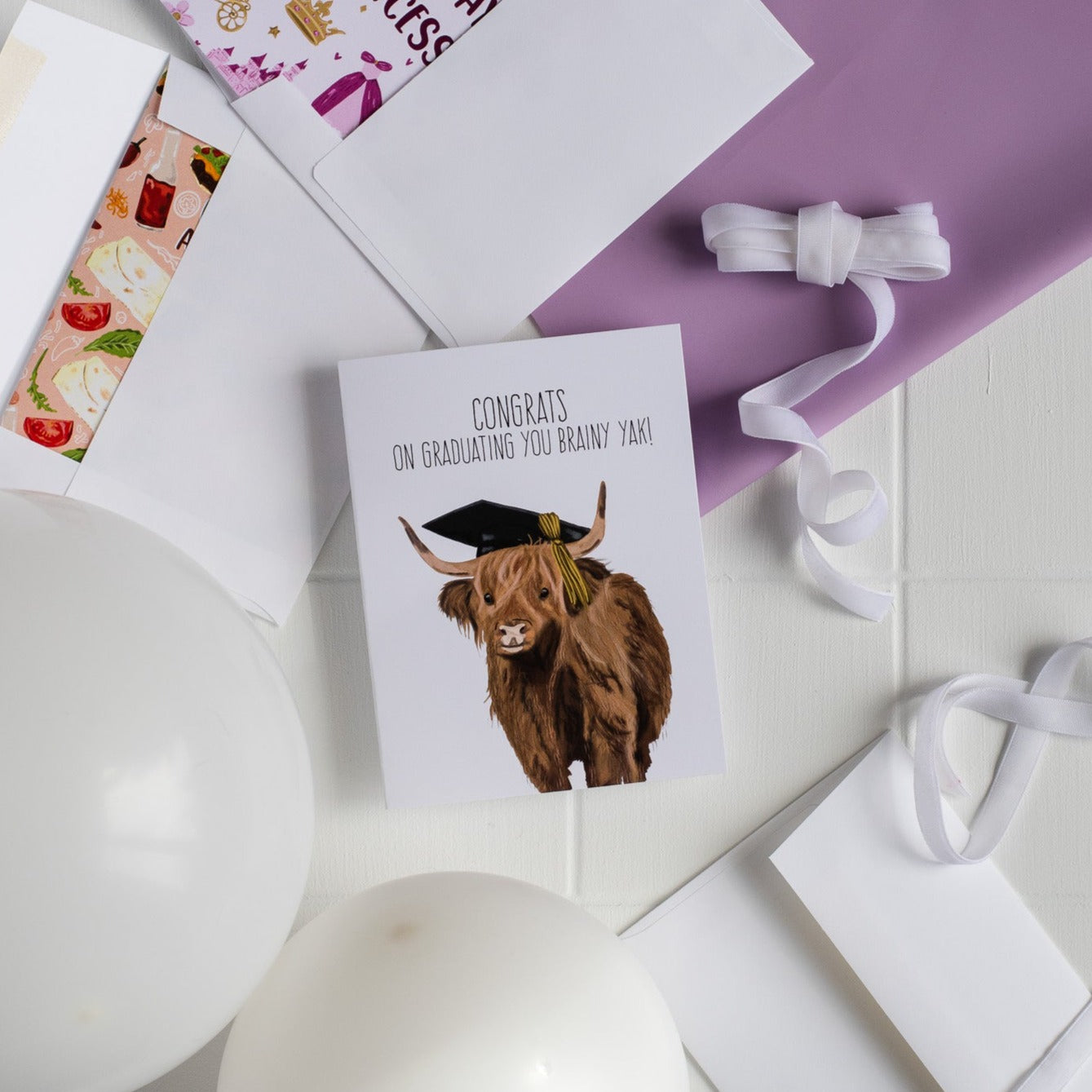 Congrats On Graduating You Brainy Yak!- Greeting Card