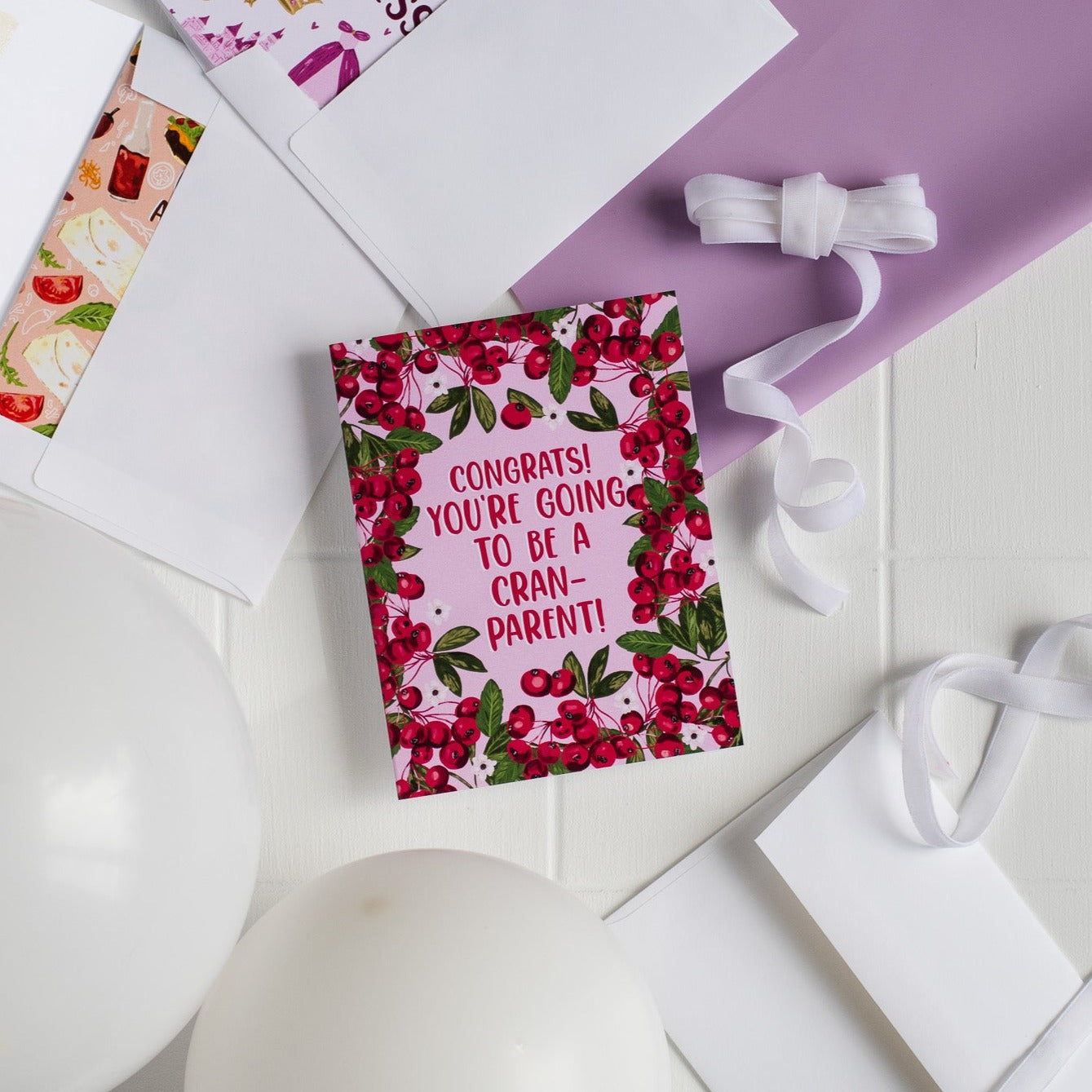 Congrats! You're Going To Be A Cran-parent! - Greeting Card