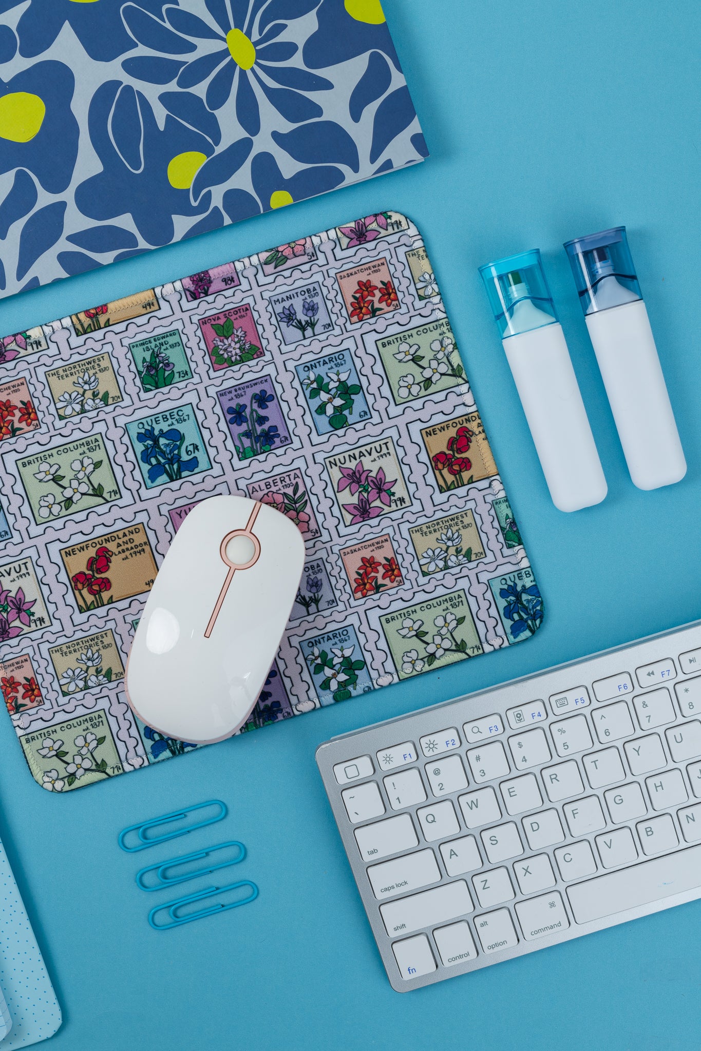 Provincial Postage Stamp Pattern Mousepad