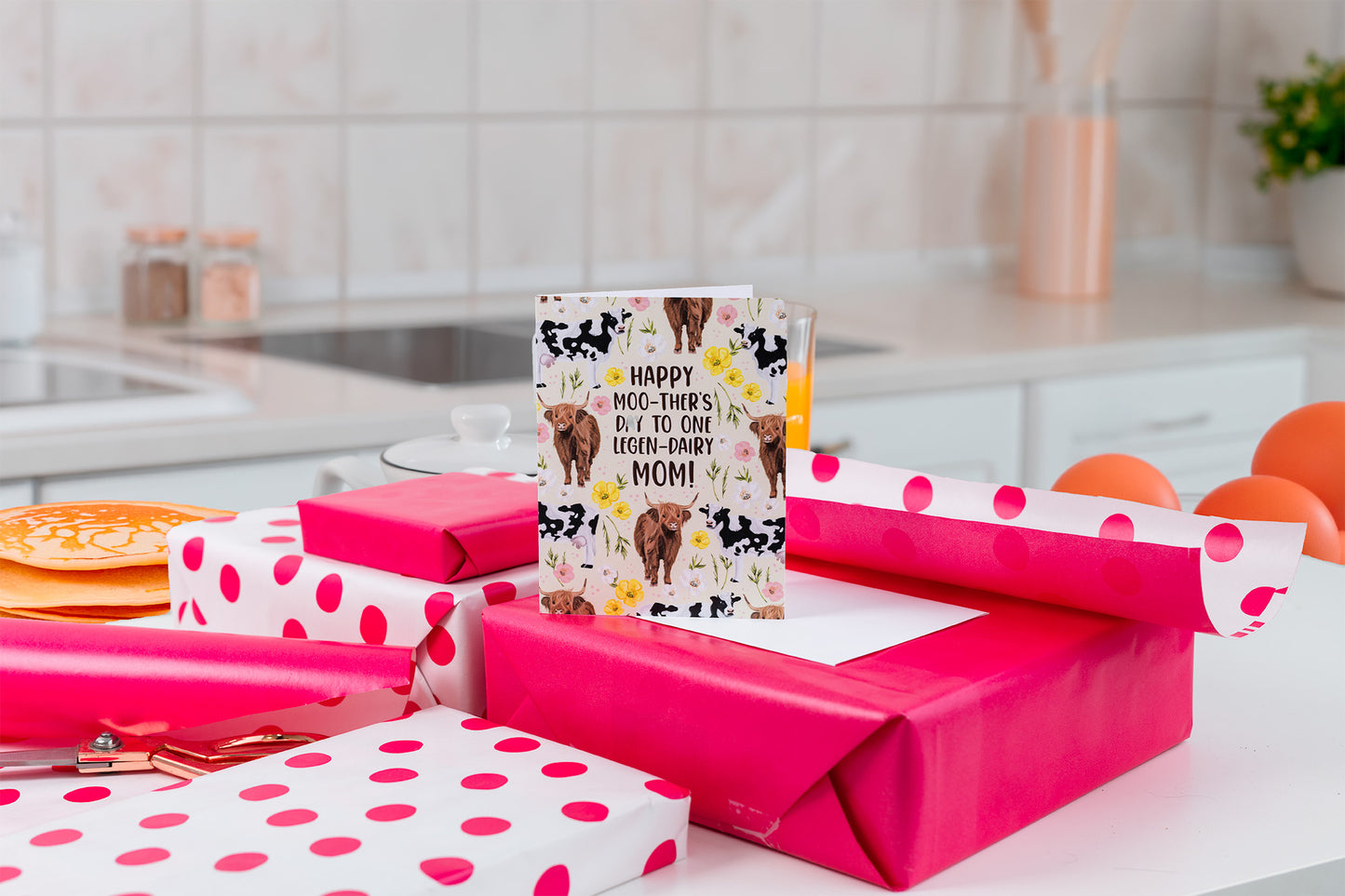 Happy Moo-ther's Day To One Legen-Dairy Mom! - Greeting Card