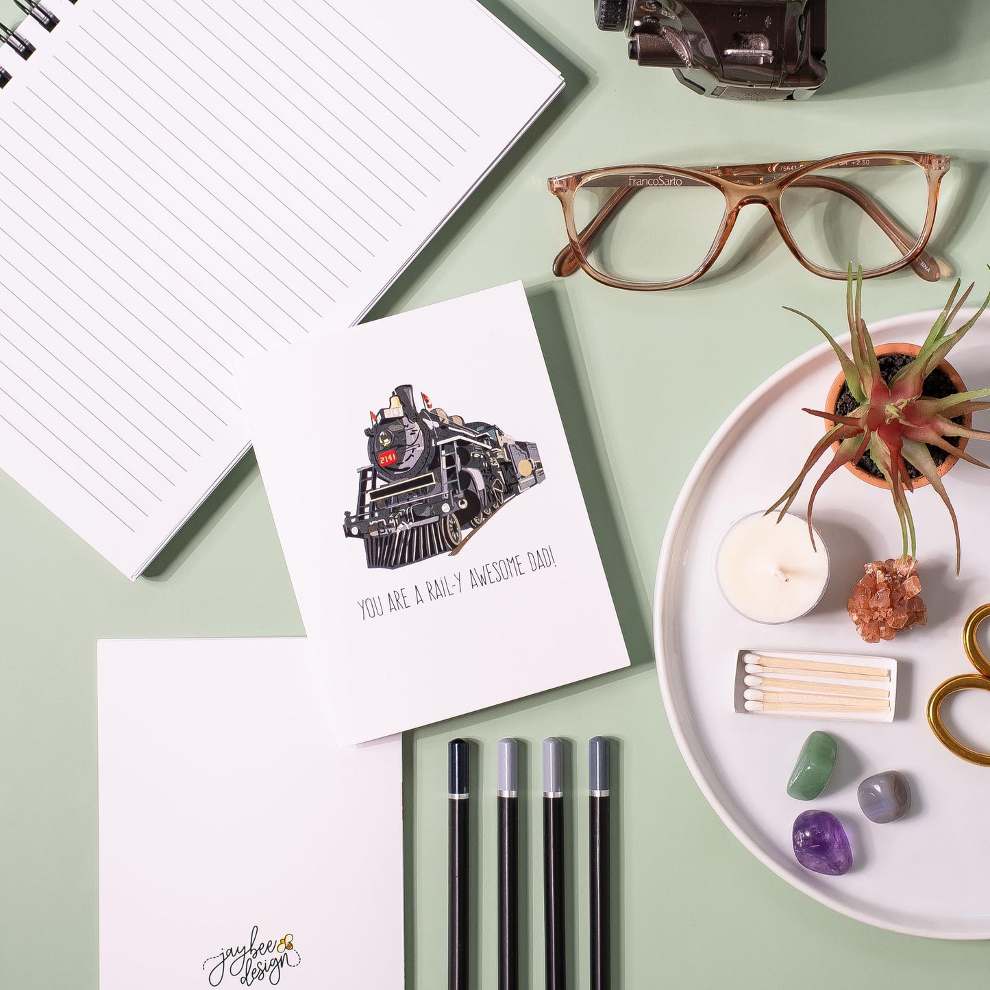 You Are A Rail-y Awesome Dad! - Greeting Card