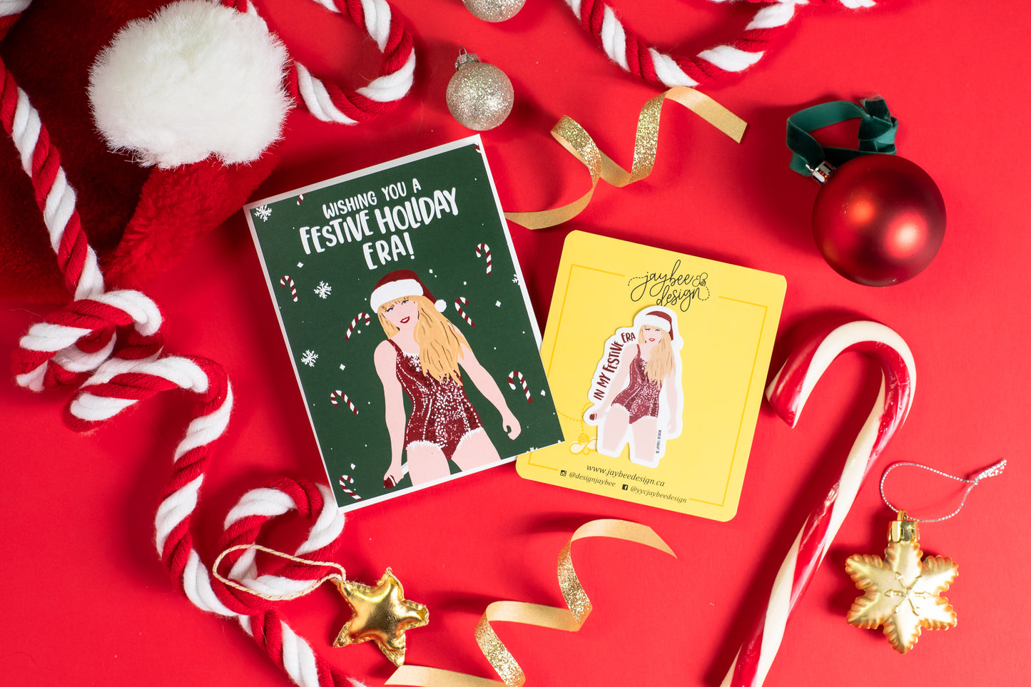 Wishing You A Festive Holiday Era- Greeting Card