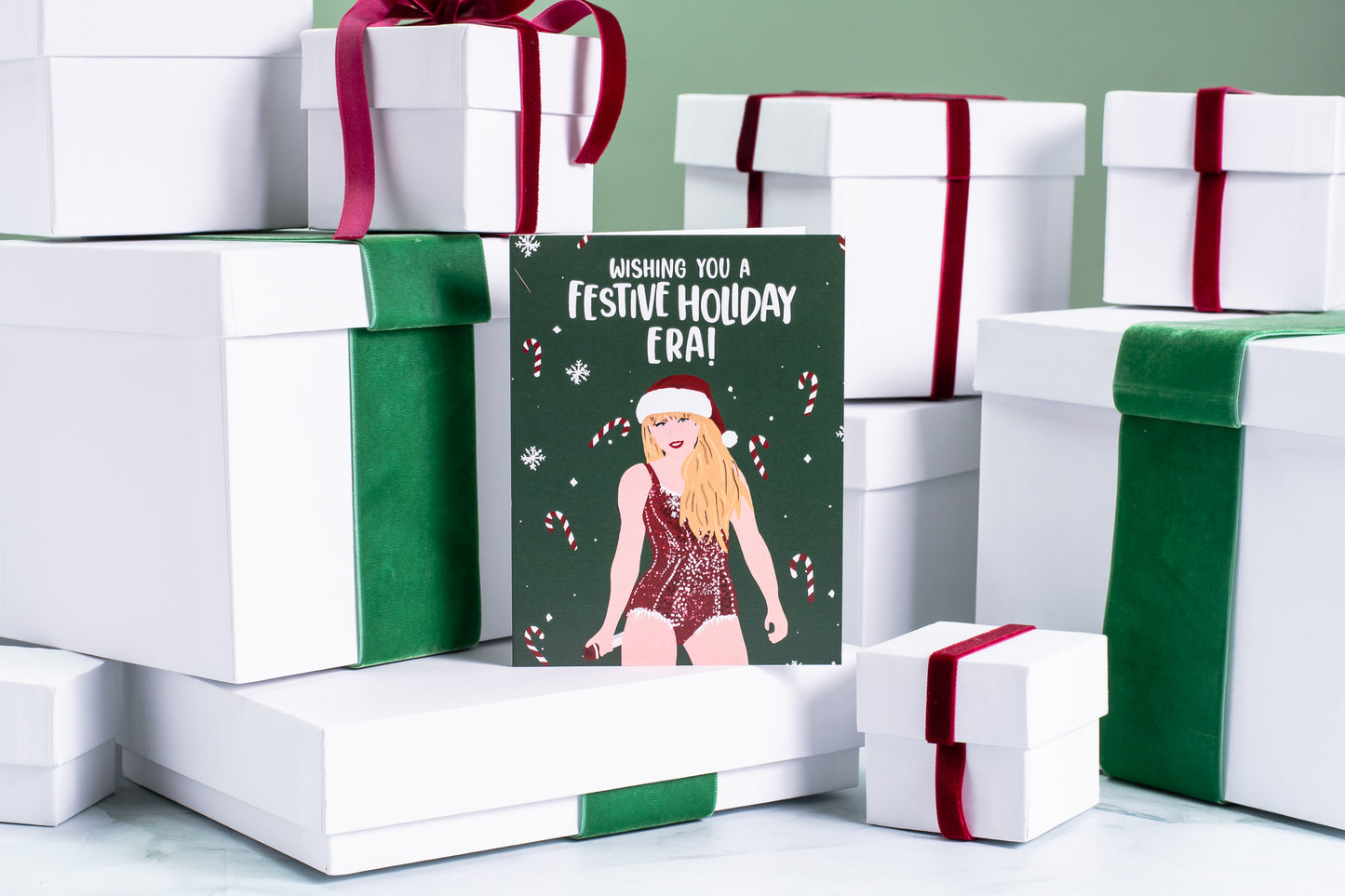 Wishing You A Festive Holiday Era- Greeting Card