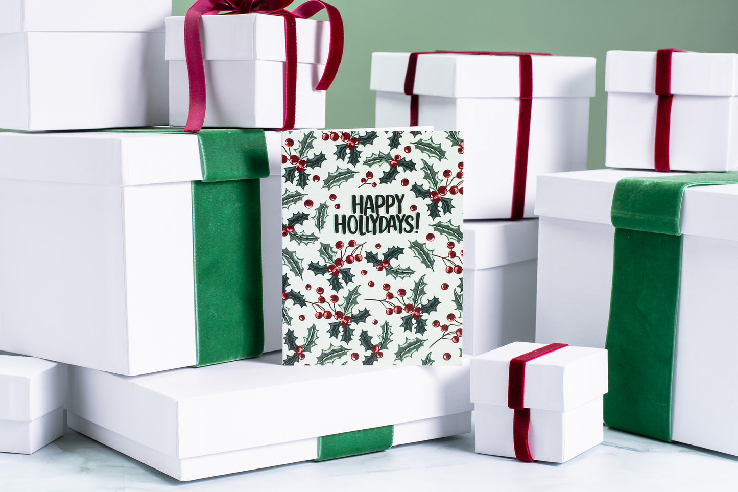 Happy Hollydays! - Greeting Card