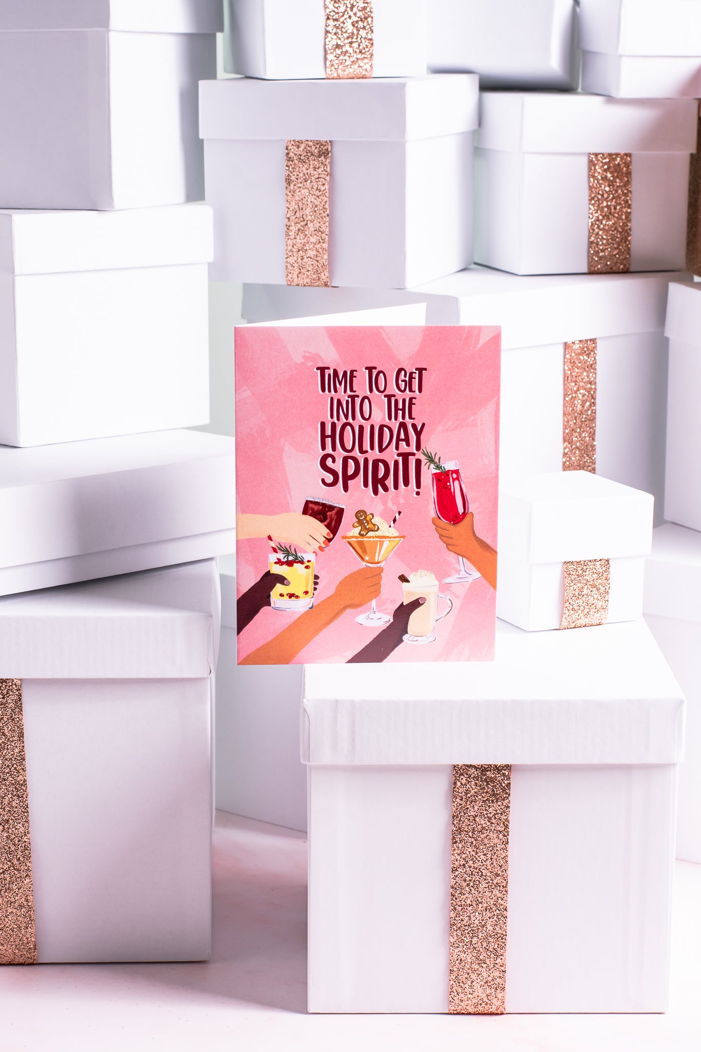 Time To Get Into The Holiday Spirit- Greeting Card