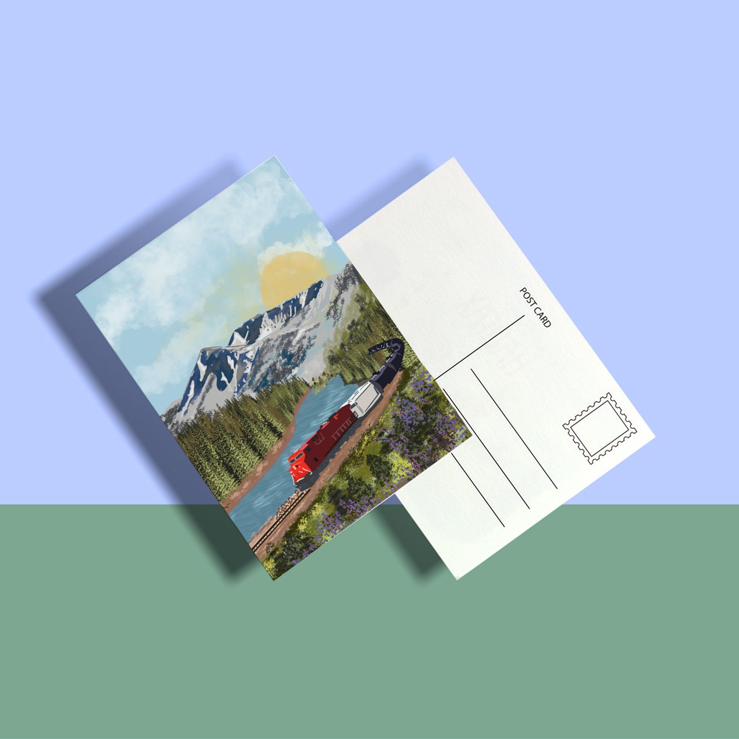 Rockies (Version 2), Alberta National Park Postcard