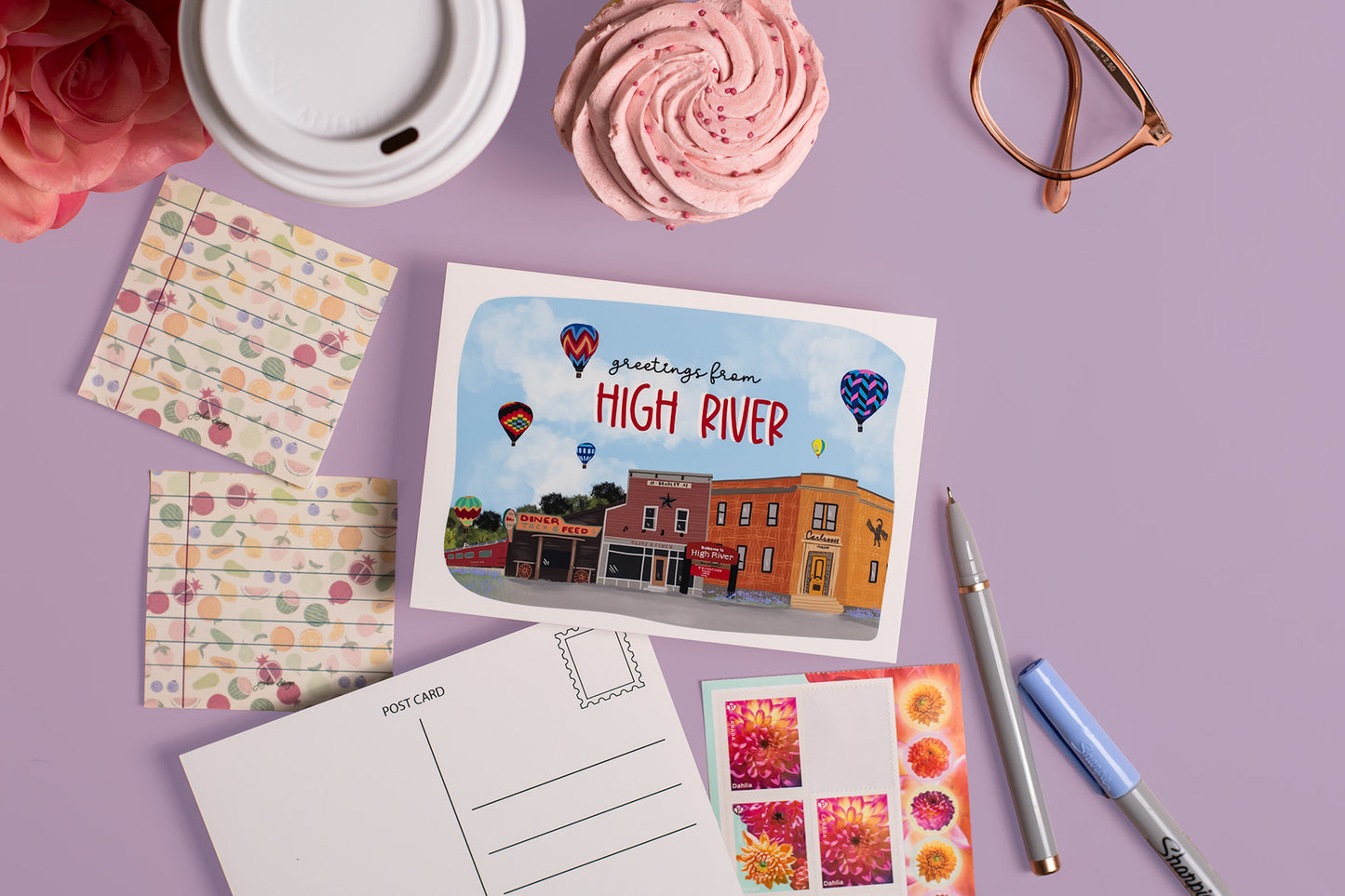 High River, Alberta Canada Postcard