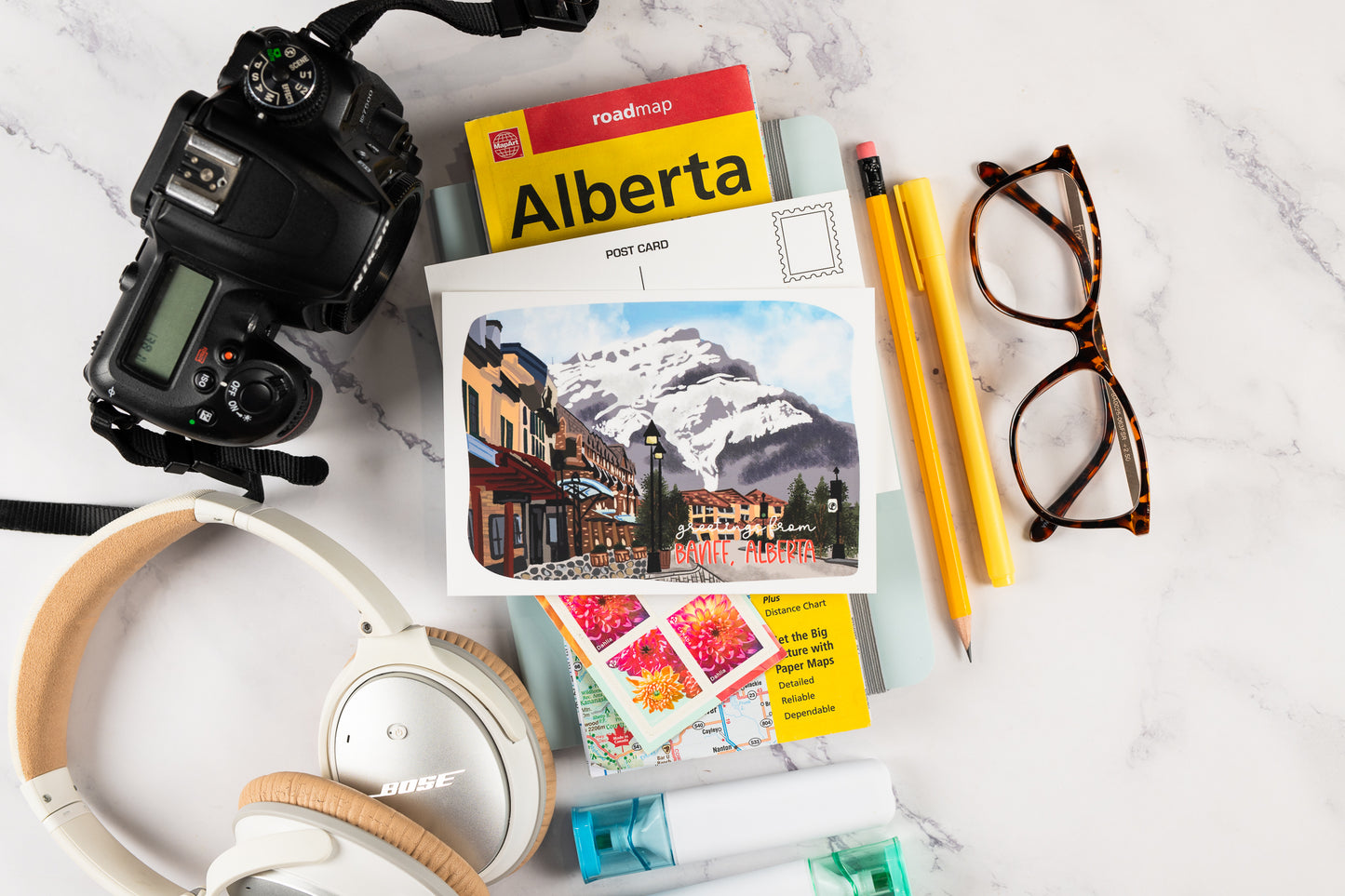 Greetings From Banff (Town) Postcard