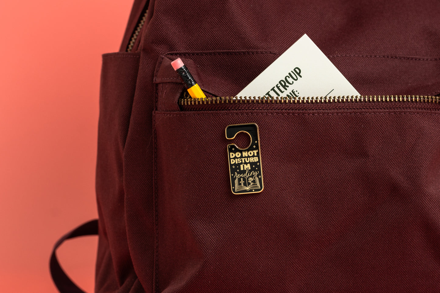 Do Not Disturb I'm Reading Enamel Pin