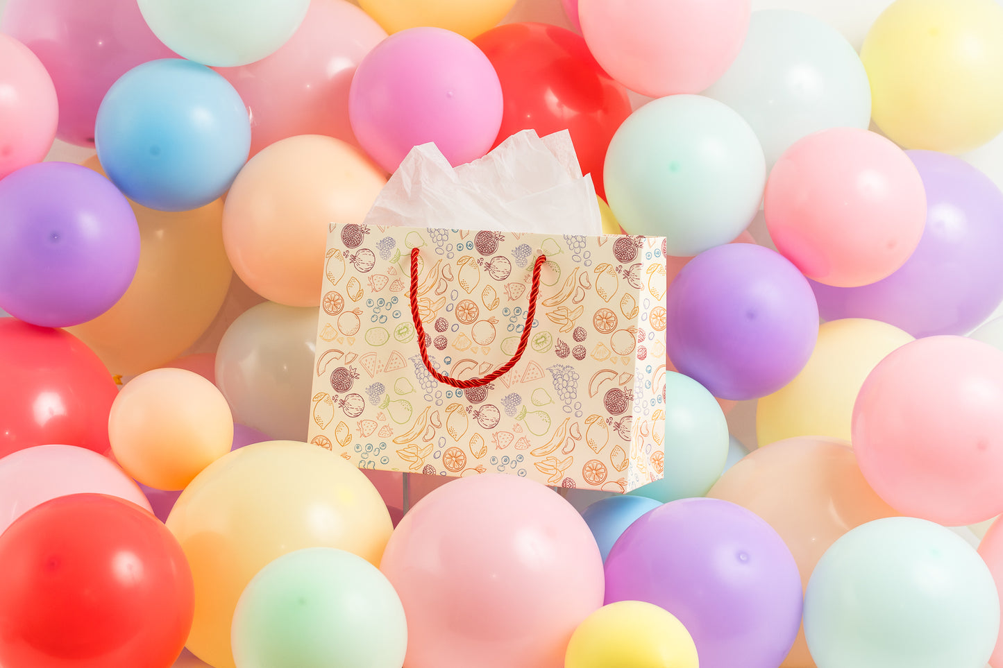Fruit Basket Pattern Gift Bag