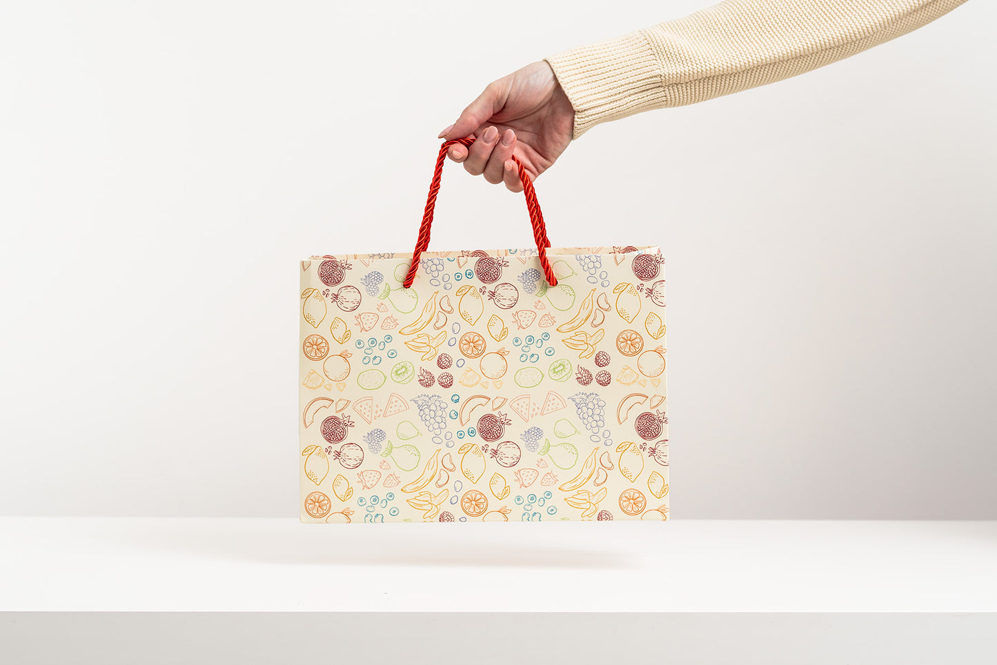 Fruit Basket Pattern Gift Bag