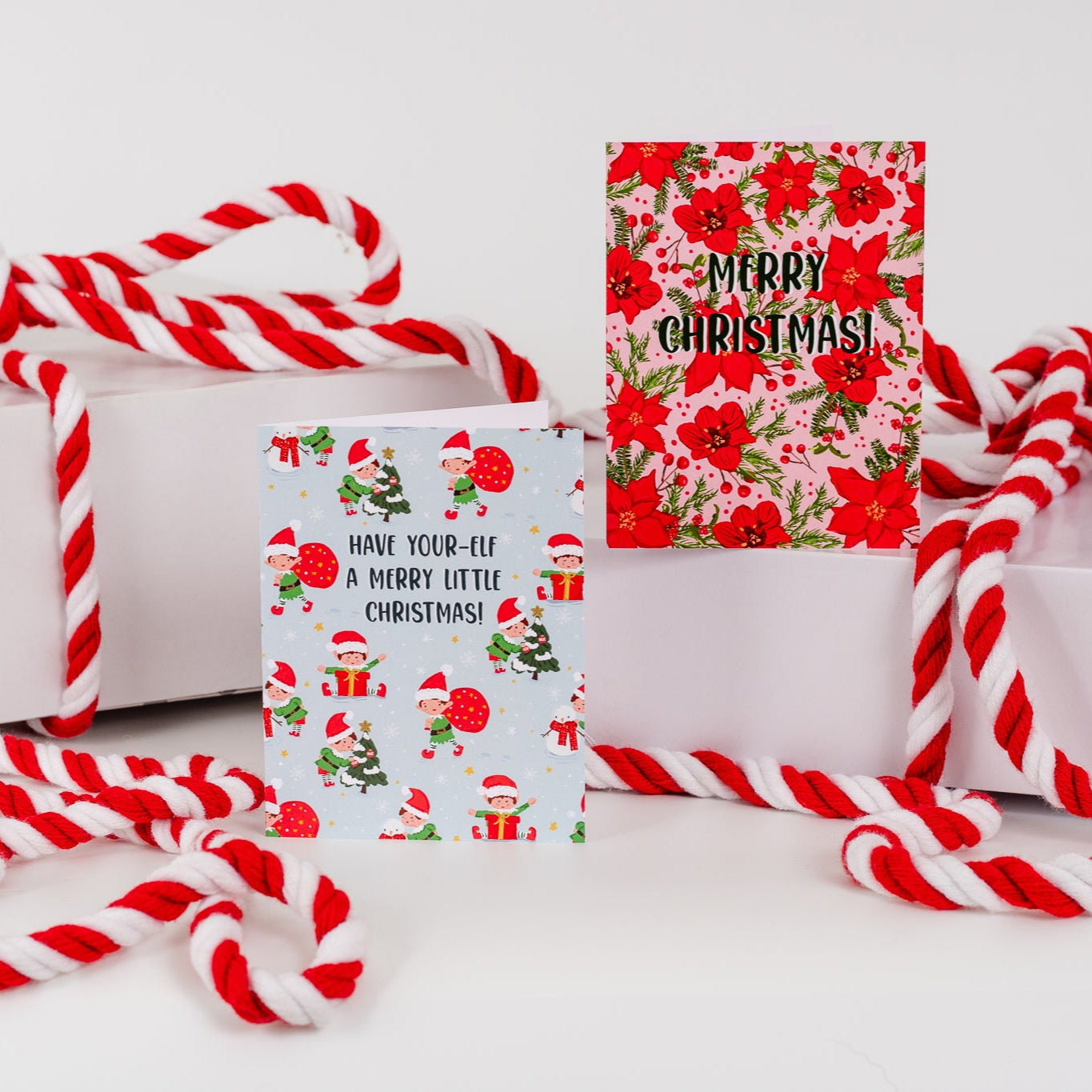 Merry Christmas! (Poinsettia) - Greeting Card