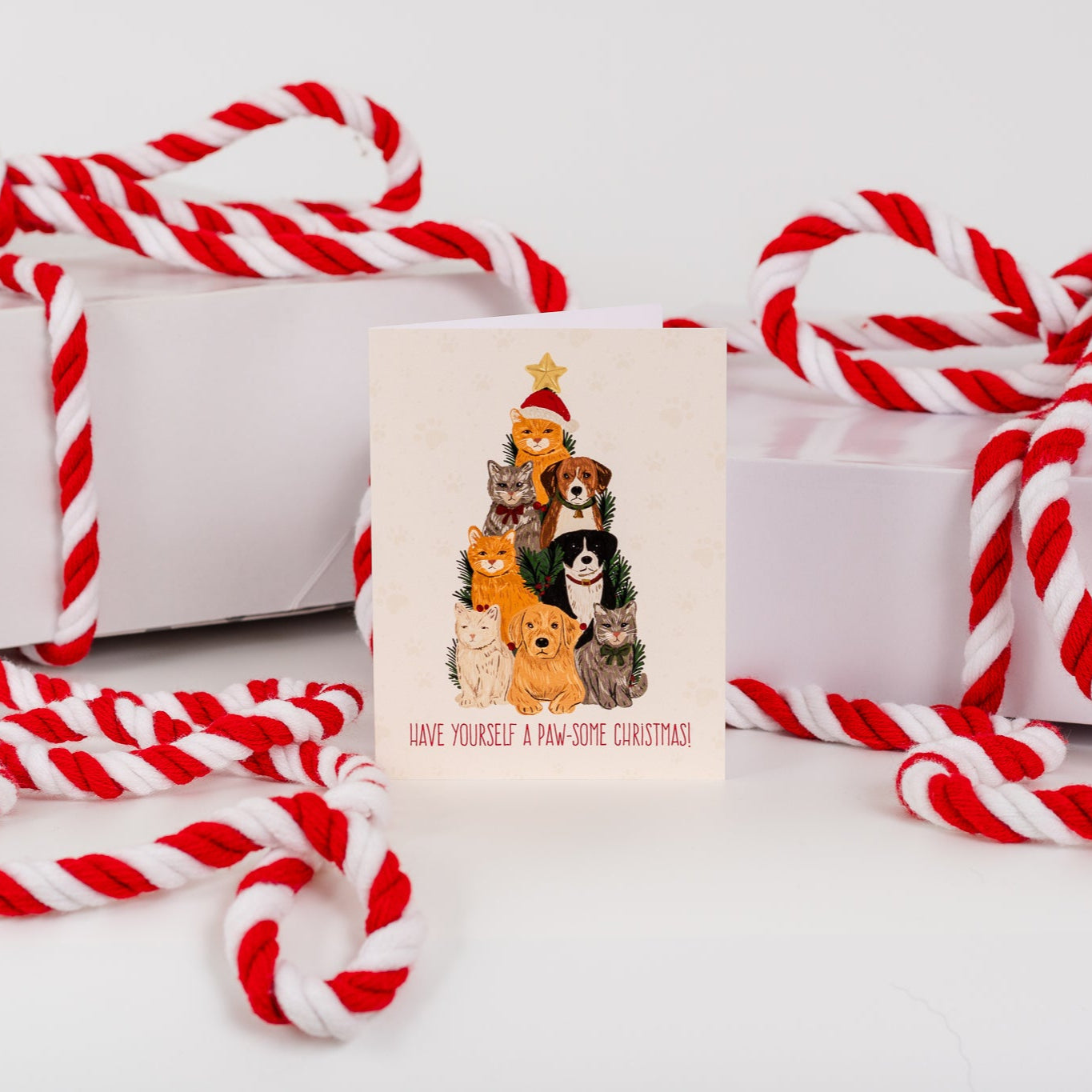 Have Yourself A Paw-some Christmas! - Greeting Card
