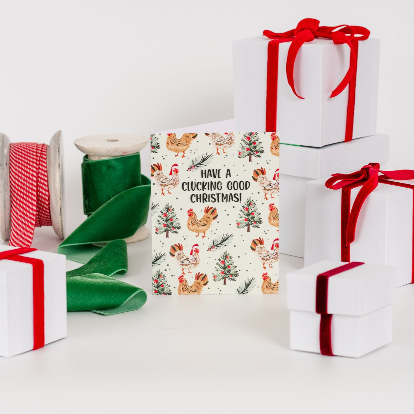 Have A Clucking Good Christmas! - Greeting Card