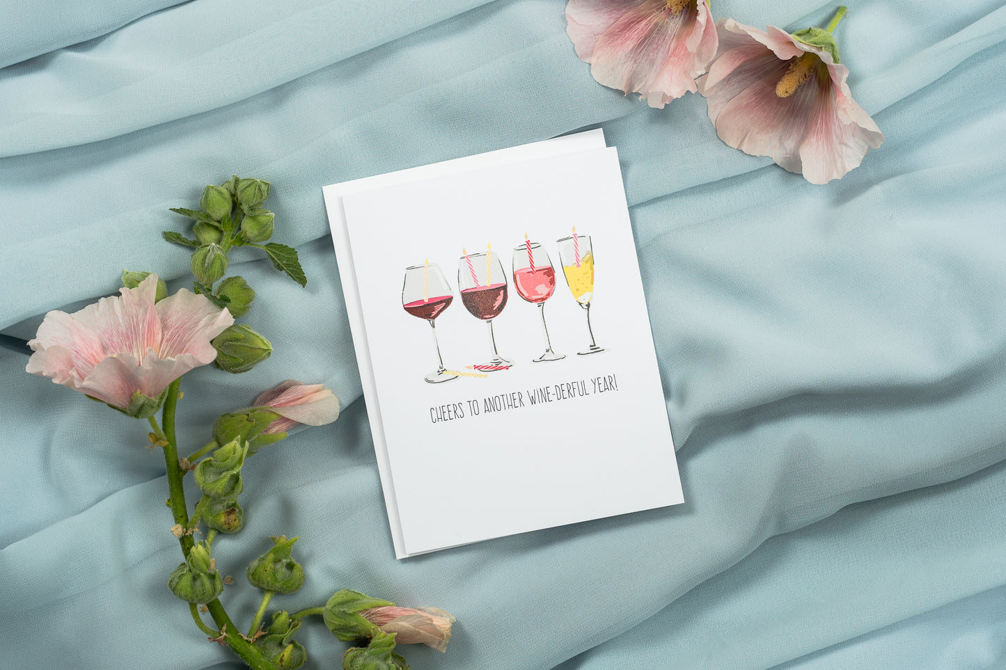 Cheers To Another Wine-derful Year! - Greeting Card