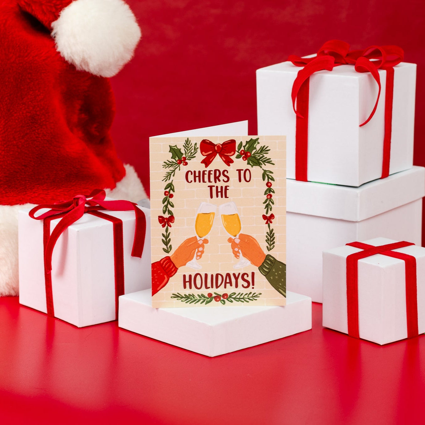 Cheers To The Holidays! - Greeting Card