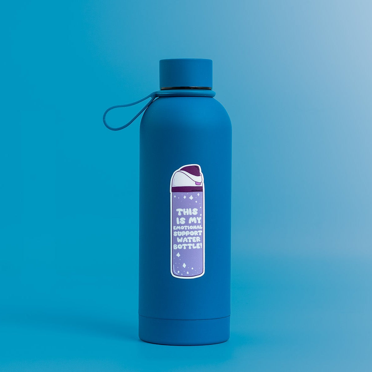 This Is My Emotional Support Water Bottle (Purple) Vinyl Sticker