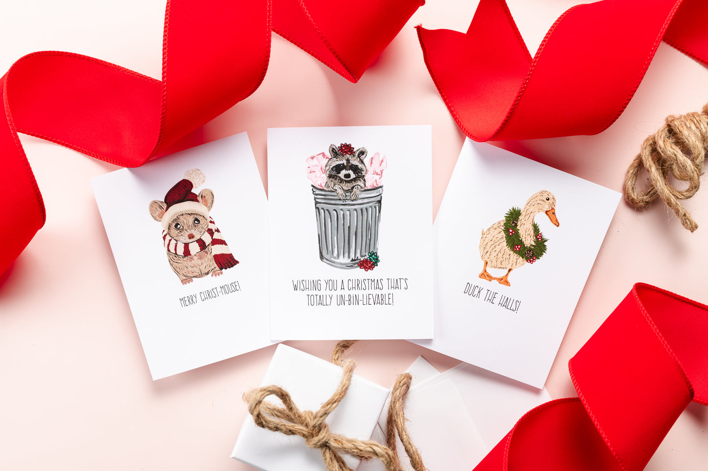 Wishing you a Christmas thats totally un-bin-lievable- Greeting Card