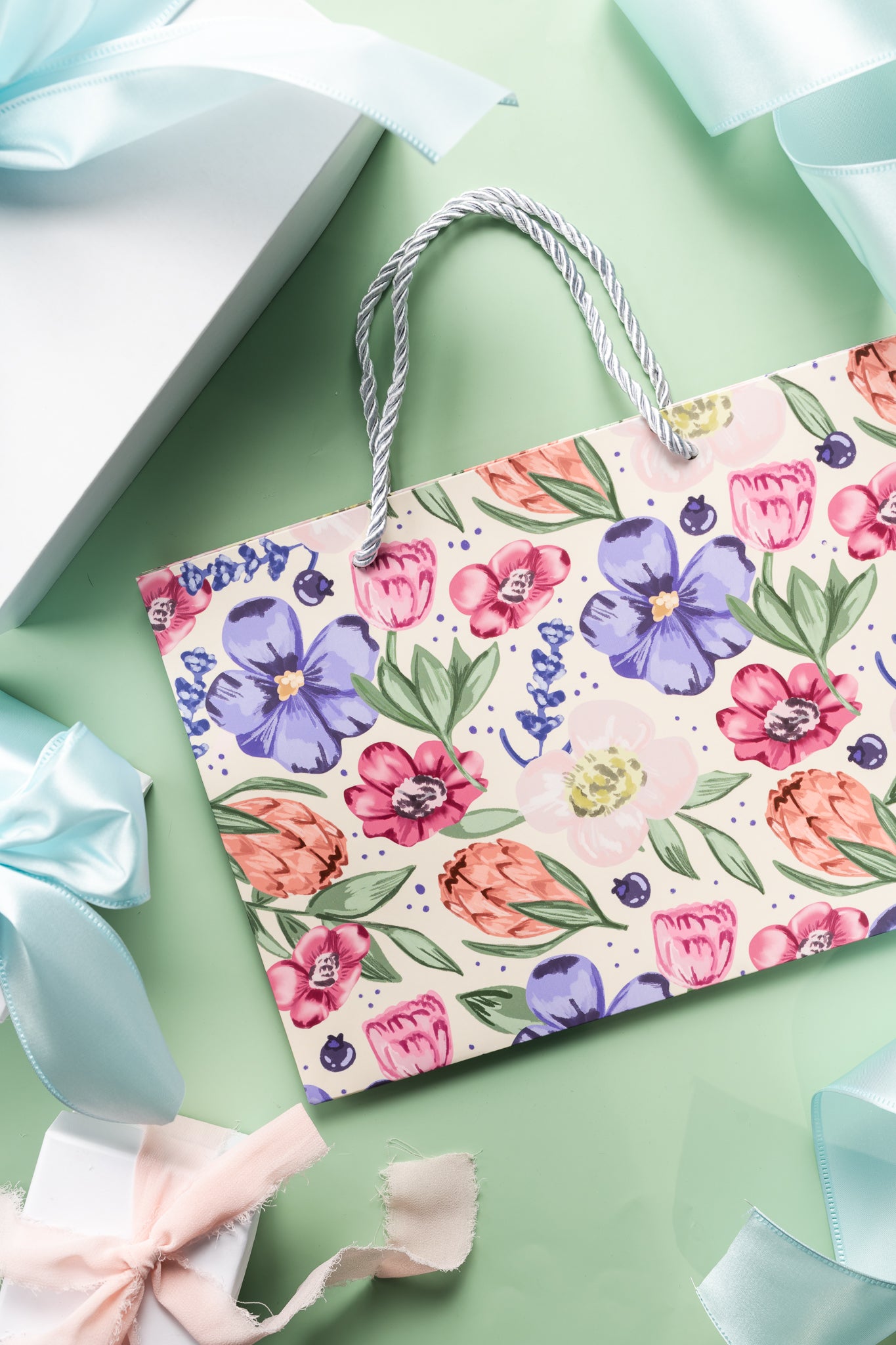 Floral Pattern Gift Bag