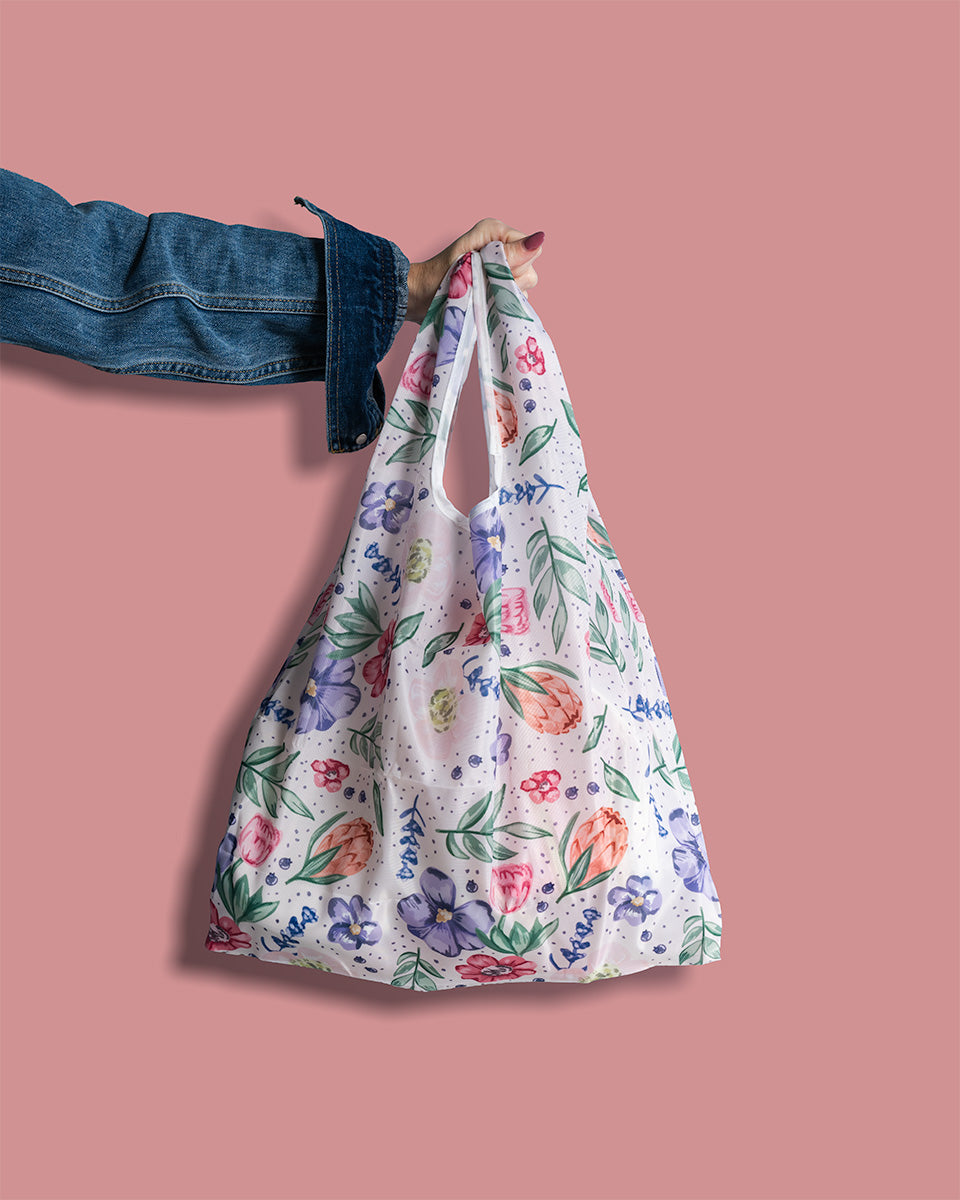 Floral Foldable Tote Bag