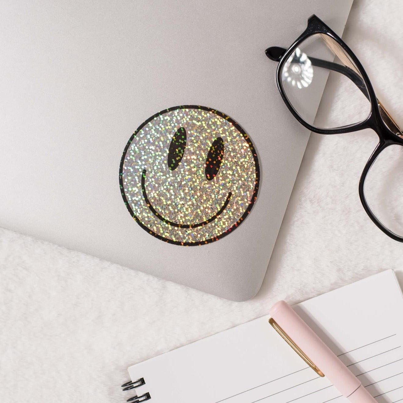 Big Smiles Glitter Sticker