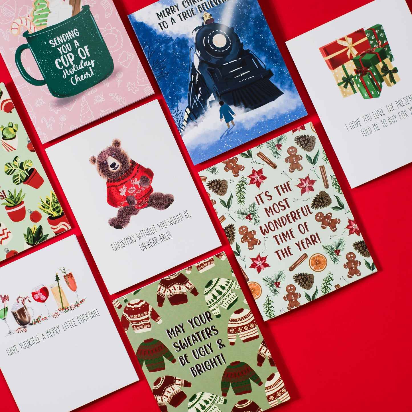 May Your Sweaters Be Ugly & Bright! - Greeting Card