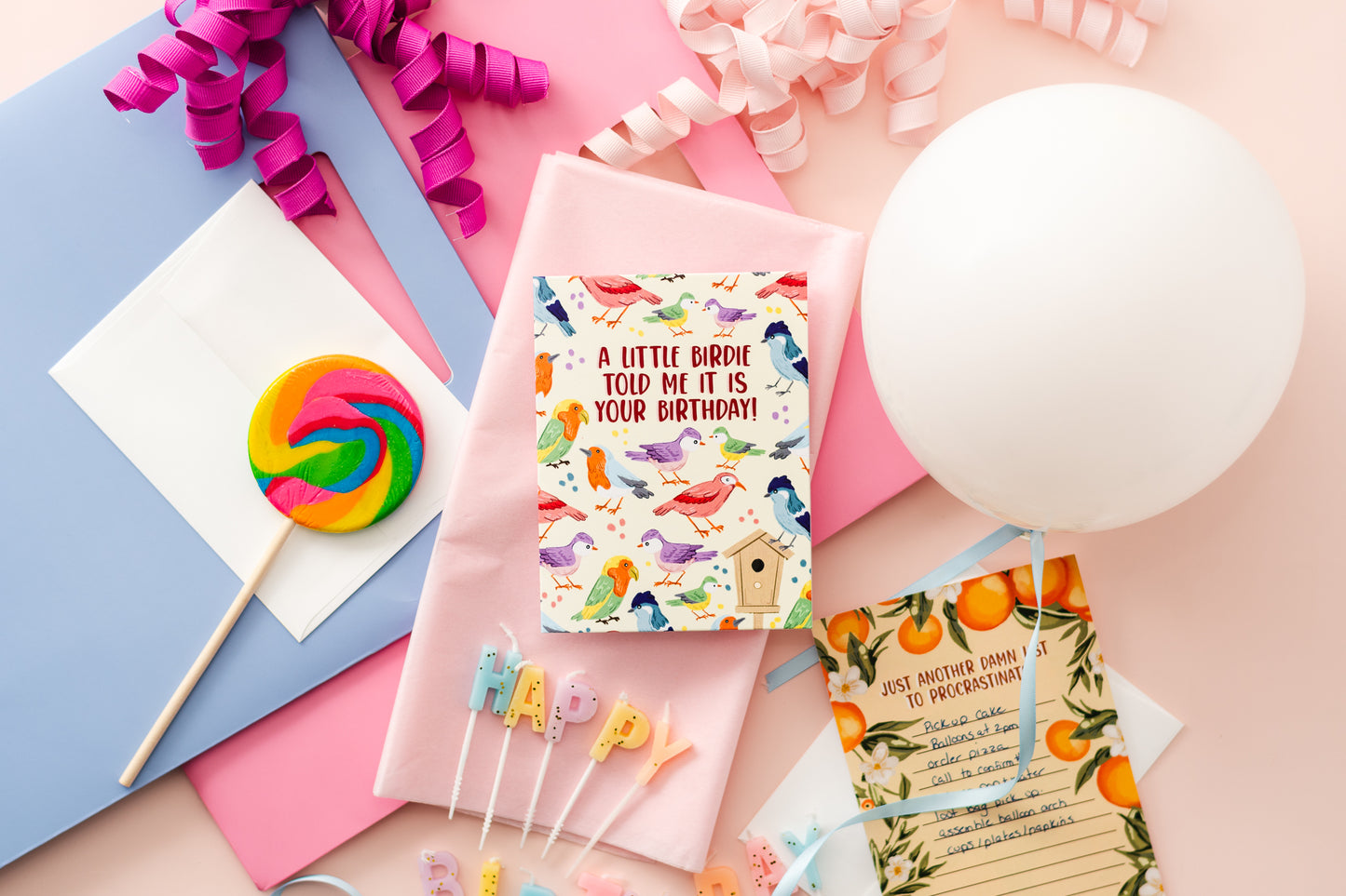 A Little Birdie Told Me It's Your Birthday! - Greeting Card