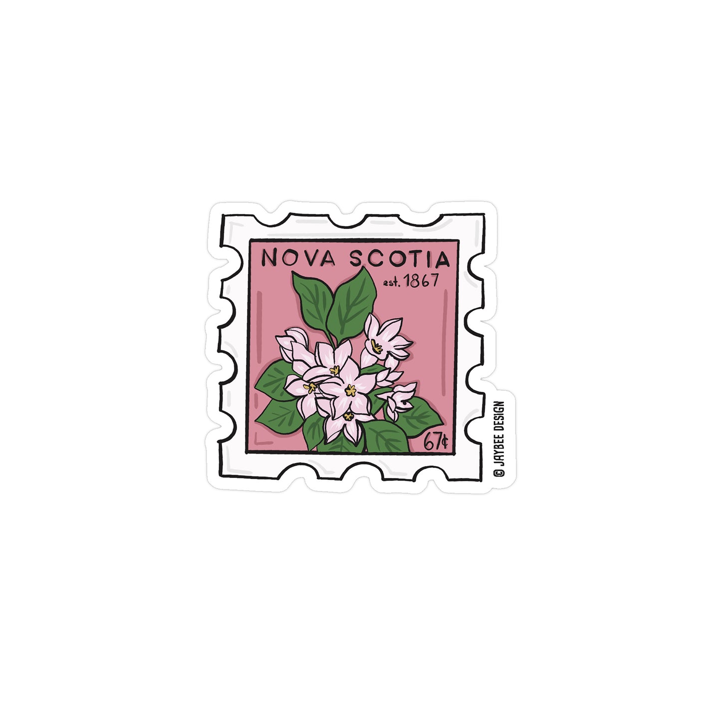 Nova Scotia Stamp Vinyl Sticker