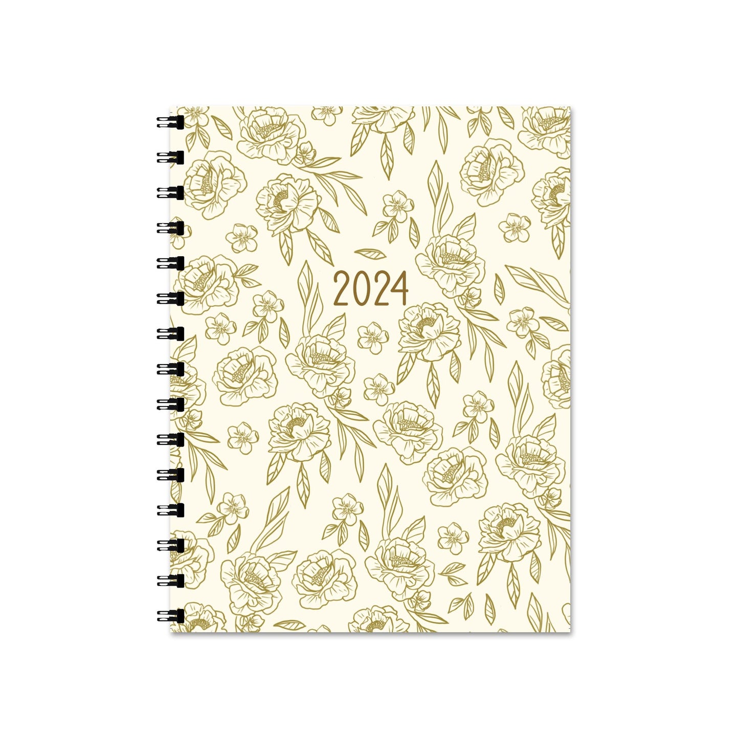 **PRE-ORDER** - 2024 Gold Floral Agenda